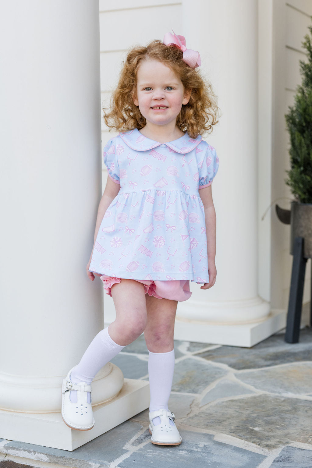 Gameday Giggles-Sally Knit Bloomer/Short Set