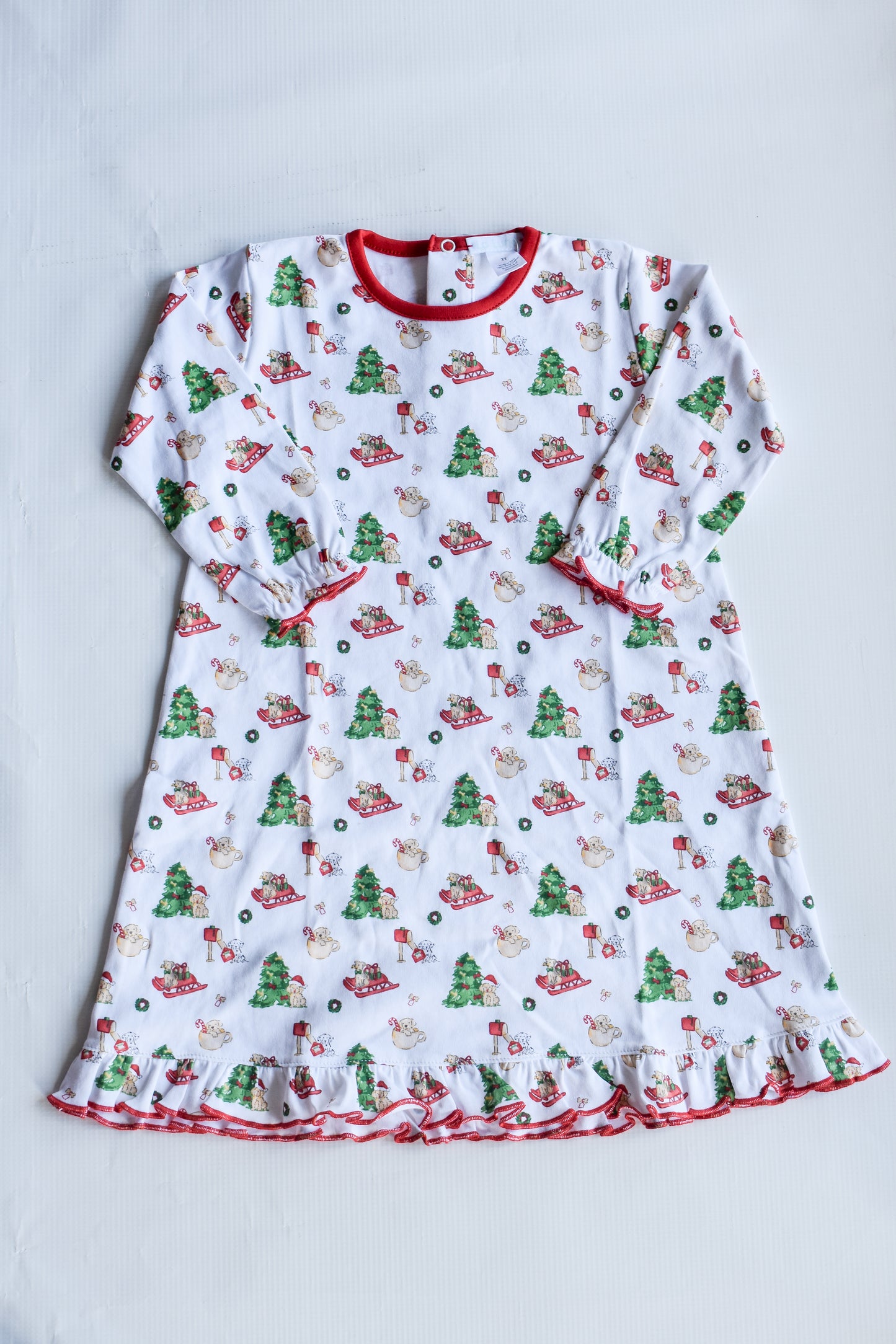 Paw-liday Pups Long Sleeve Gown