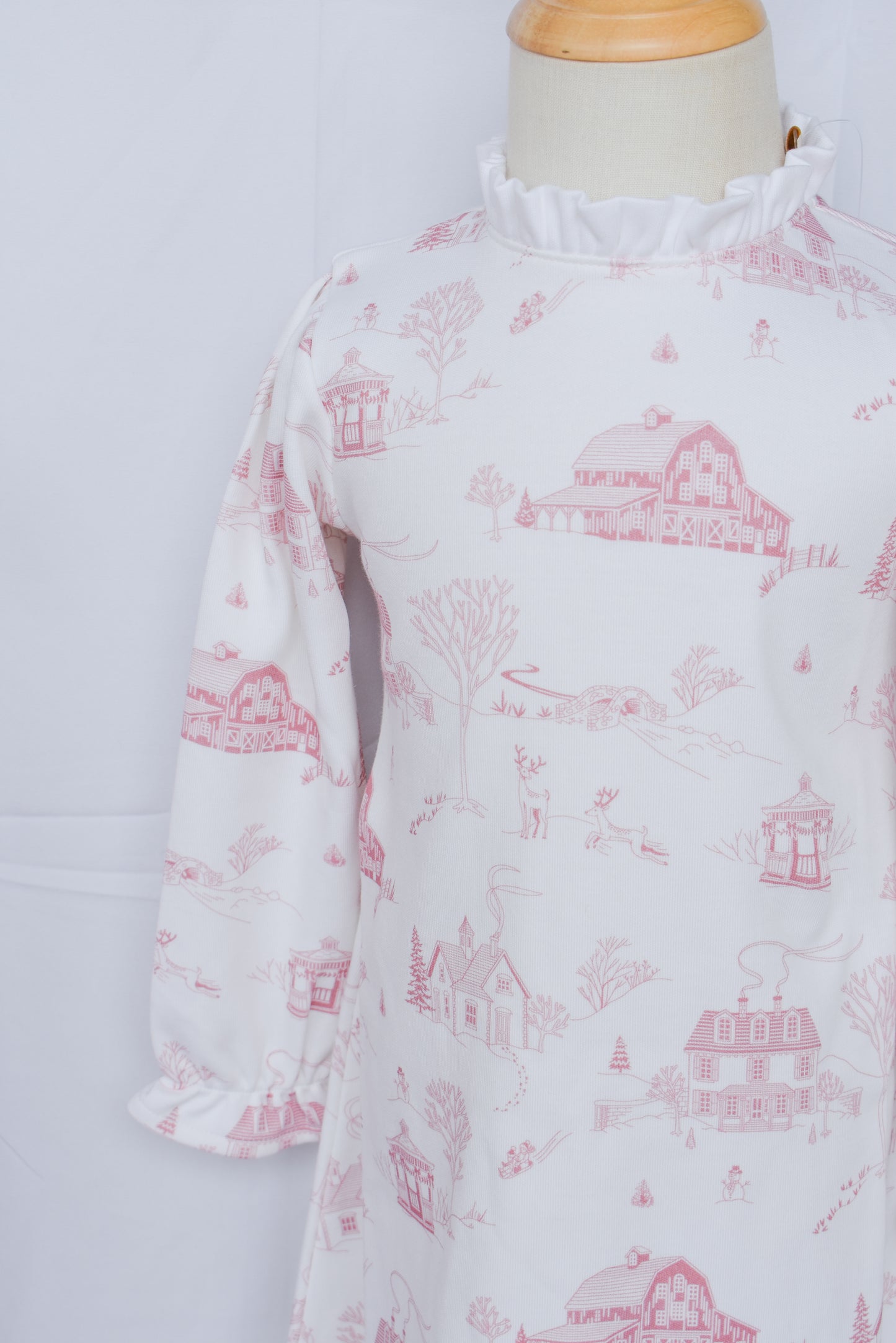 York Town Toile Lizzie's Luxe Dress