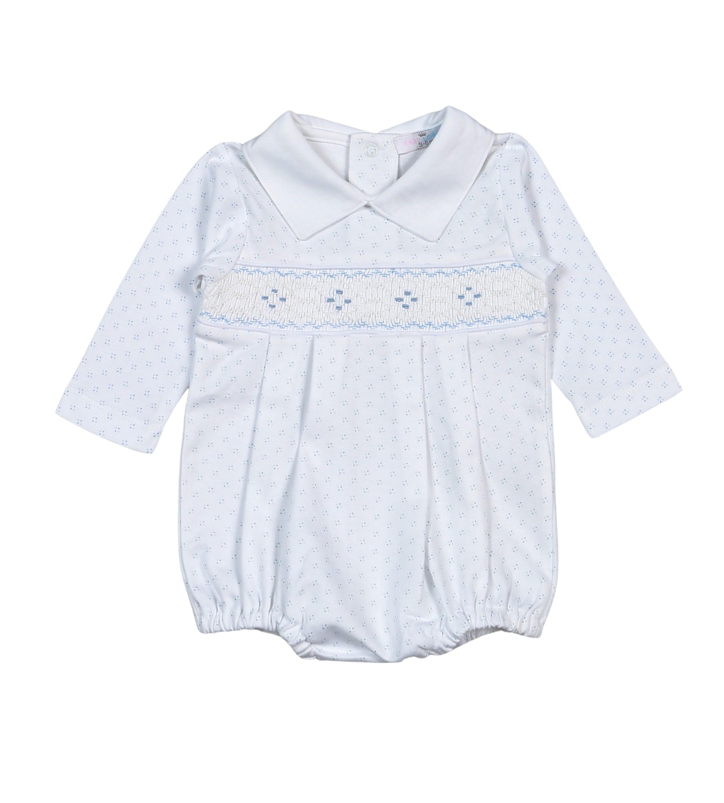 Blue Skies Smocked Bubble