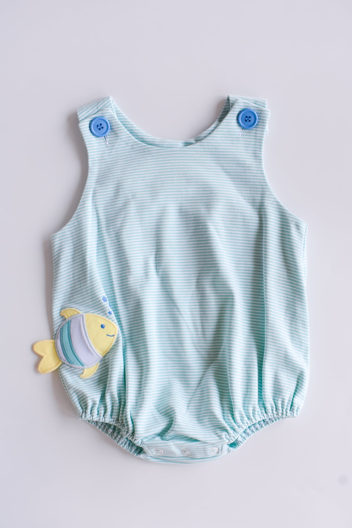 Fishy Bitty Knit Christopher Sunsuit