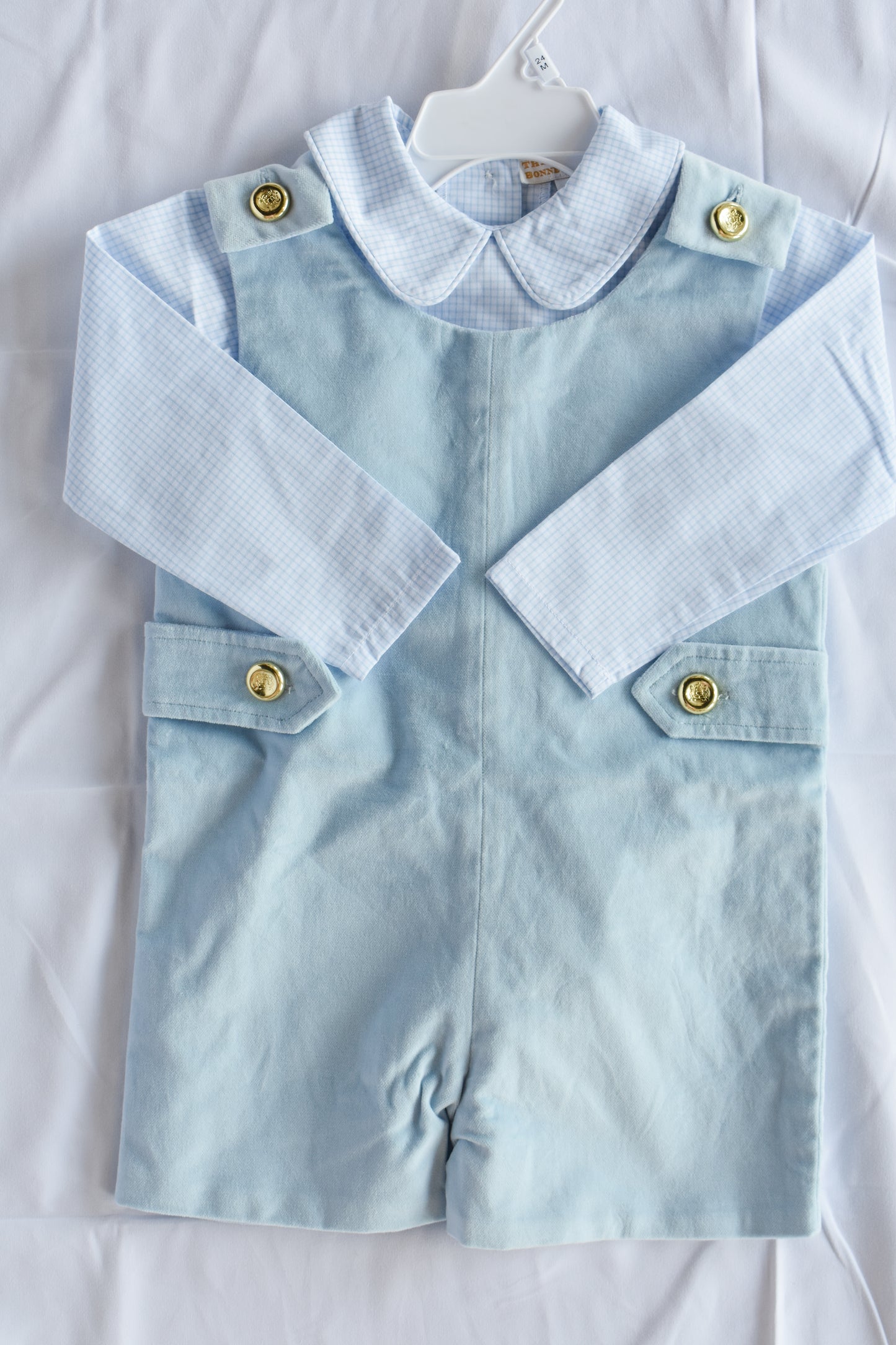 Peter Pan Collared Shirt-Barrington Mini Windowpane