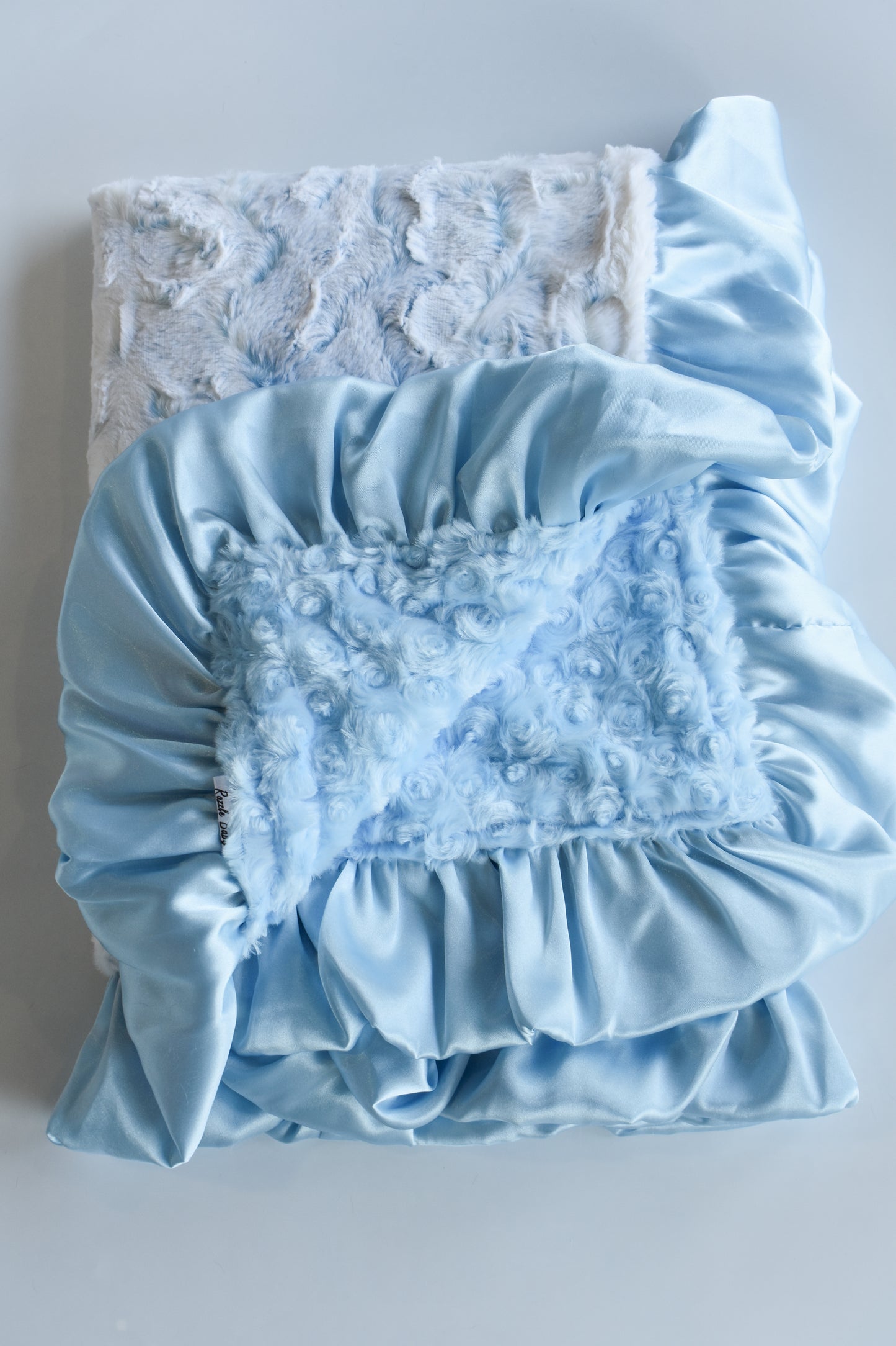 Double Plush Blanket-Baby Blue Owl