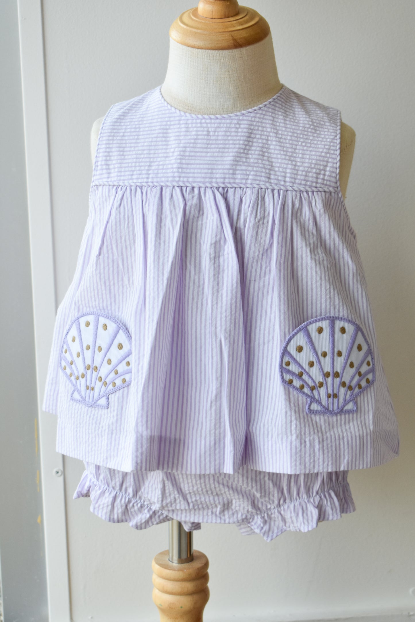 Applique Pocket Diaper Set-Seashells