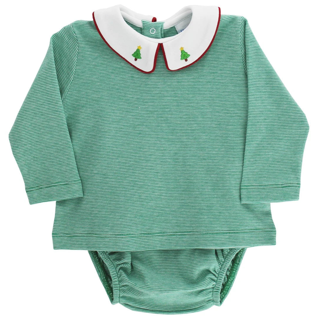 Little Christmas Tree Boy Diaper/Bloomer Set