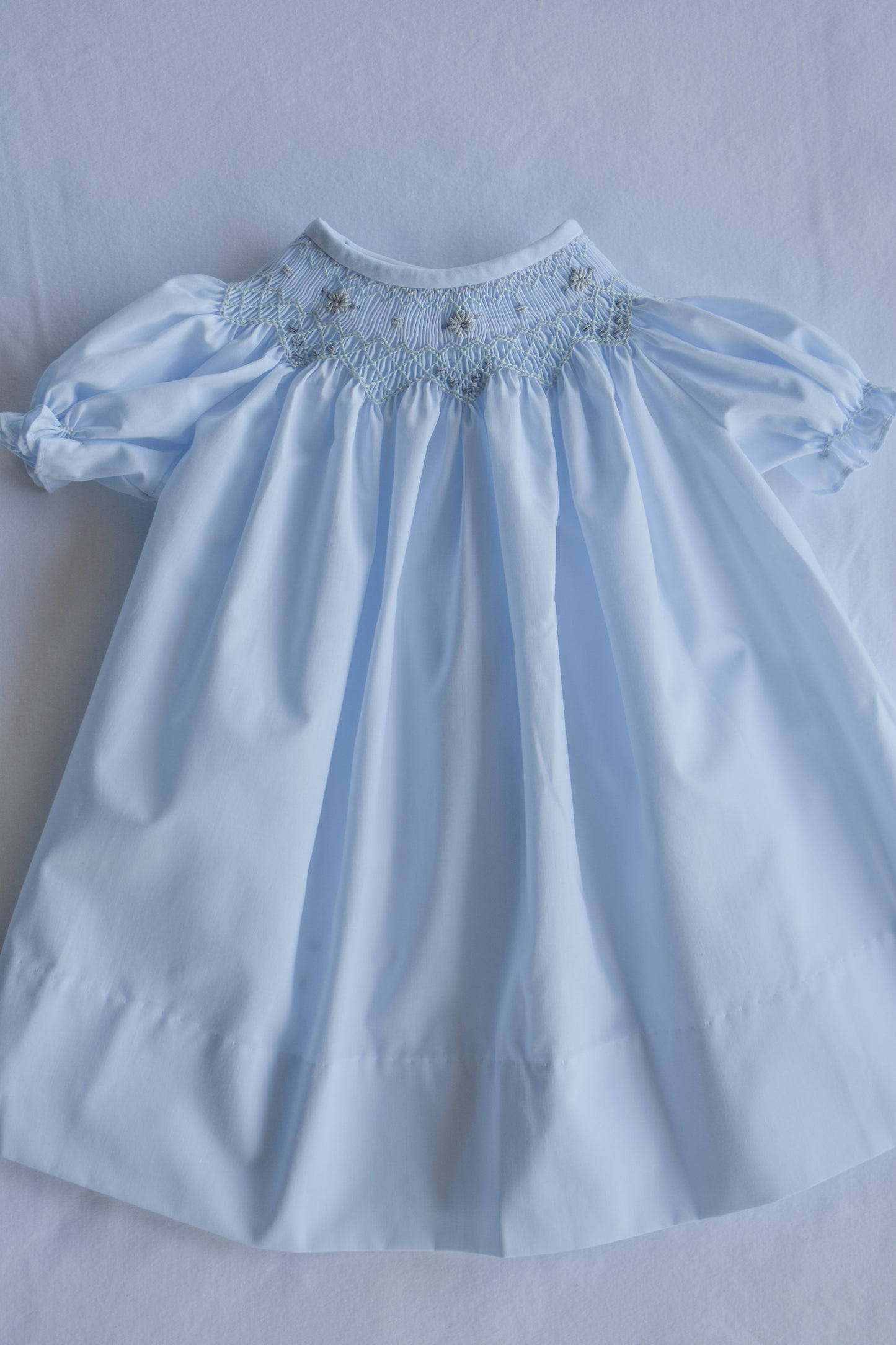 Lily Whispers-Blue Bishop Dress