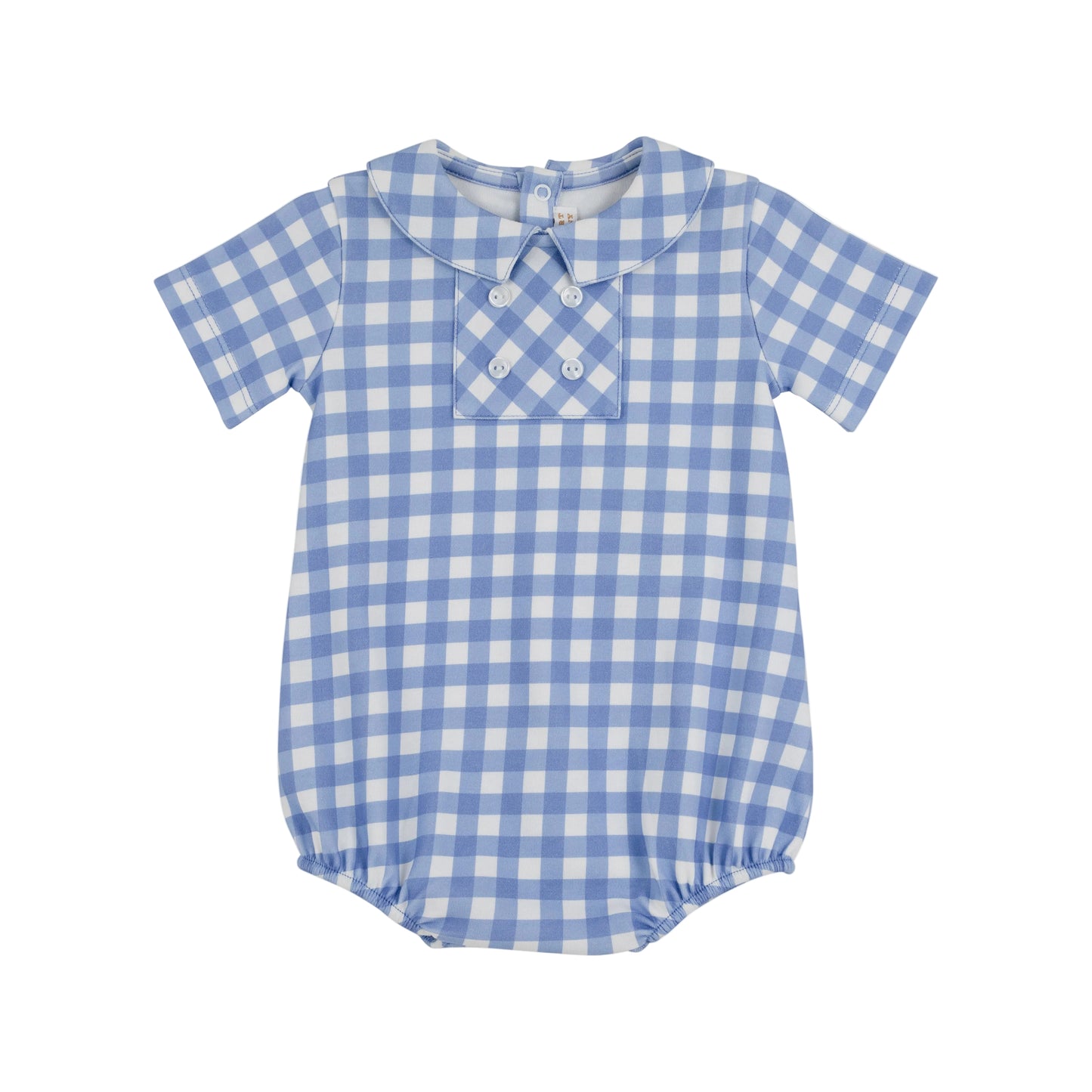 Benny Bubble-Park City Periwinkle Gingham