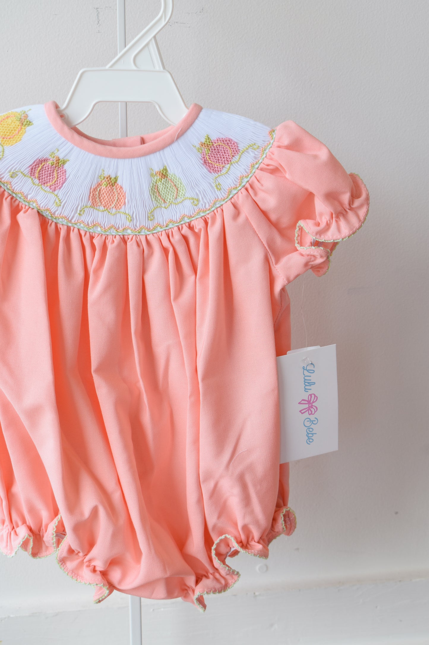 Emmie’s Peachy Pumpkin Bishop Bubble