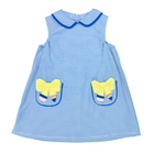 Pencil Pocket Sarah Jumper-Periwinkle Stripe Knit