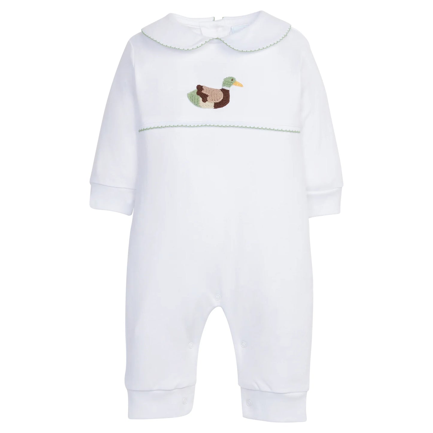 Crochet Playsuit-Mallard
