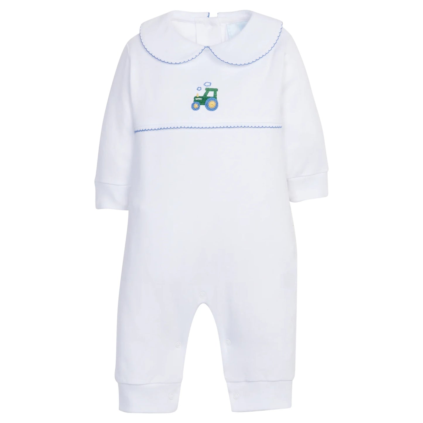 Crochet Playsuit-Tractor