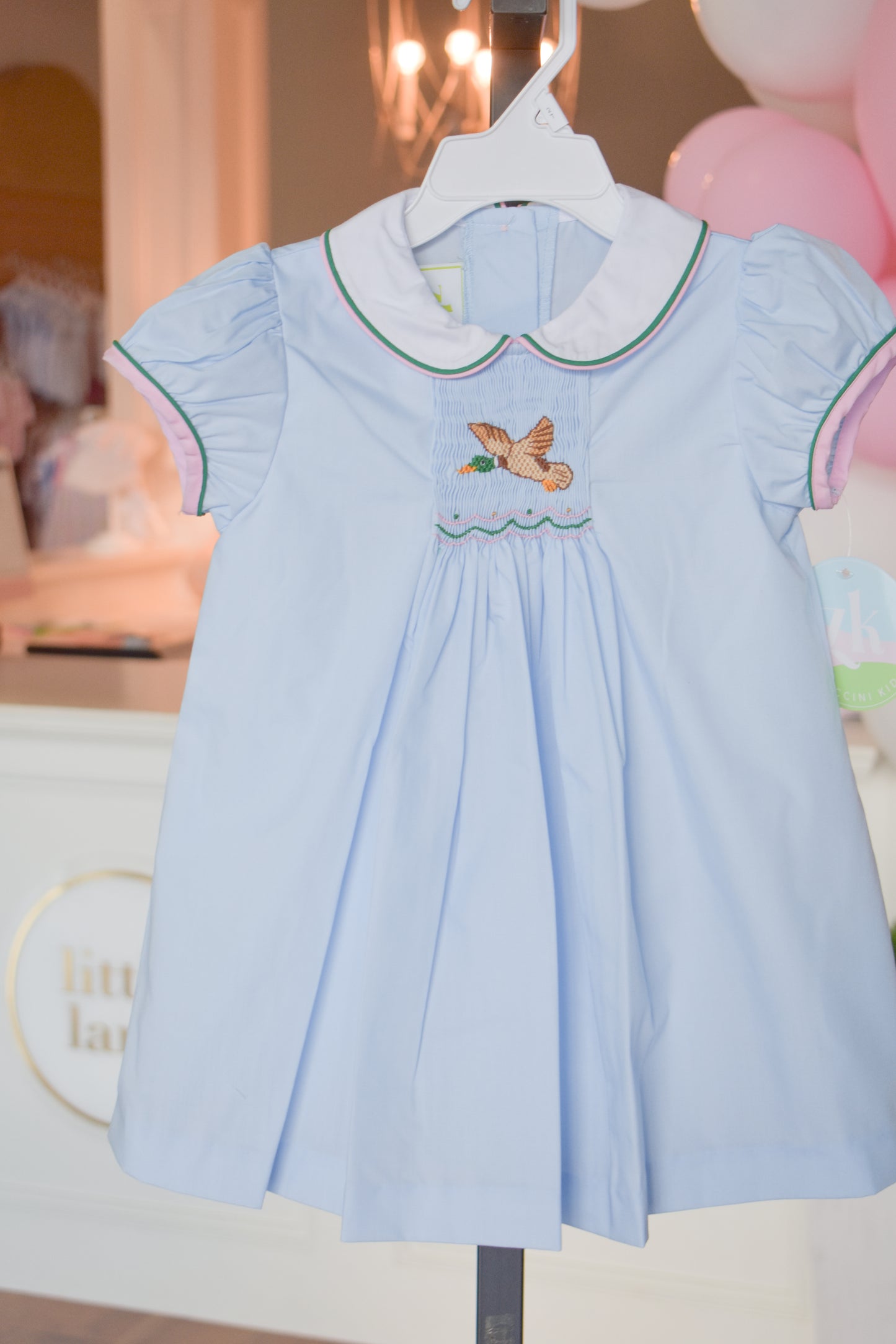 Feathered Friends Smocked Sylvie Dress