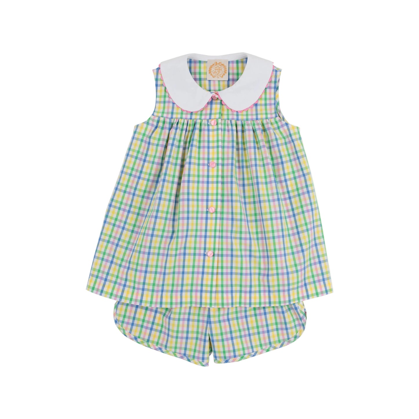 Sleeveless Tabitha’s Teacher’s Pet Knickers Set-Primland Plaid