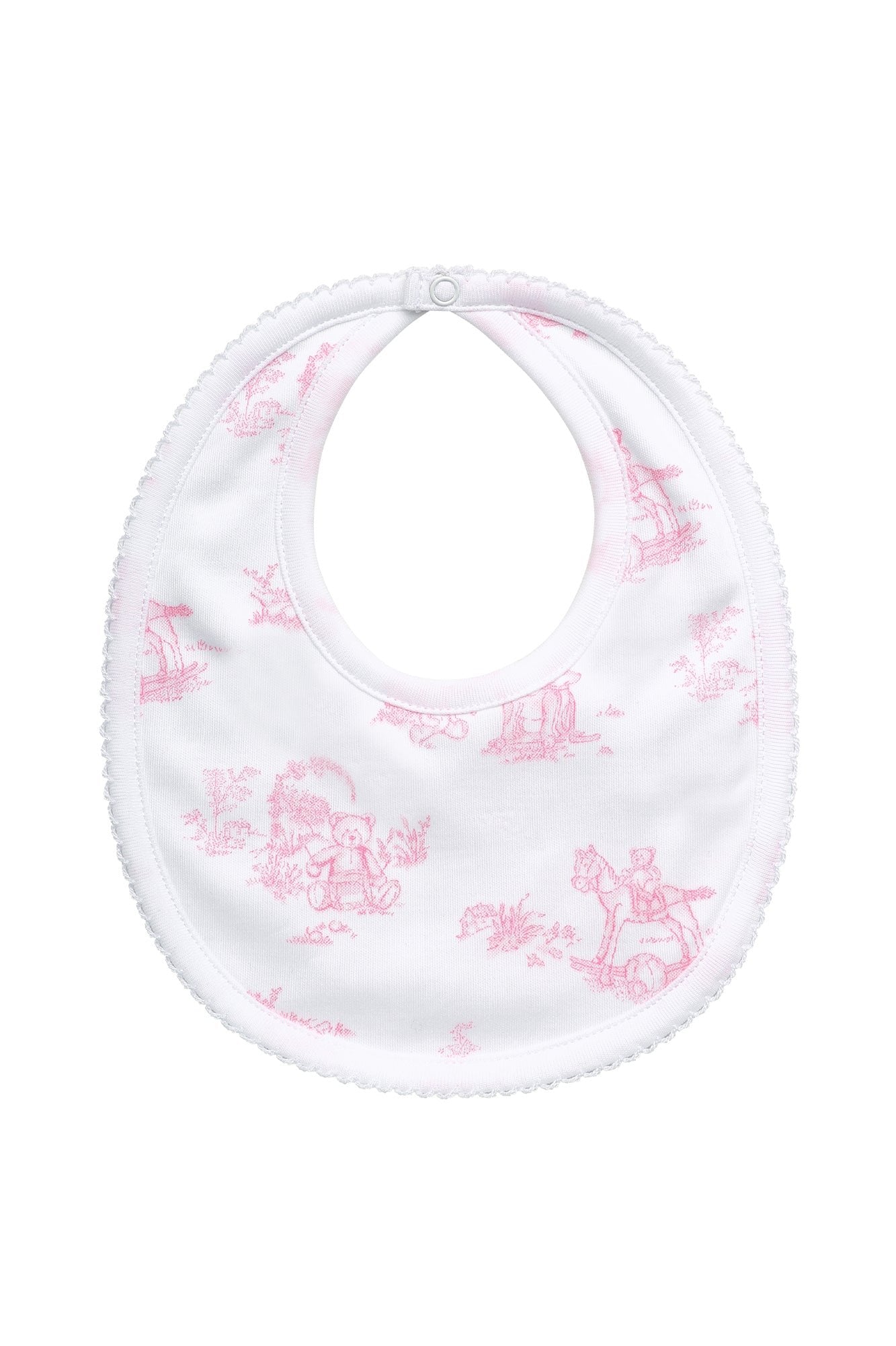Classic Toile Bib and Burp Cloth