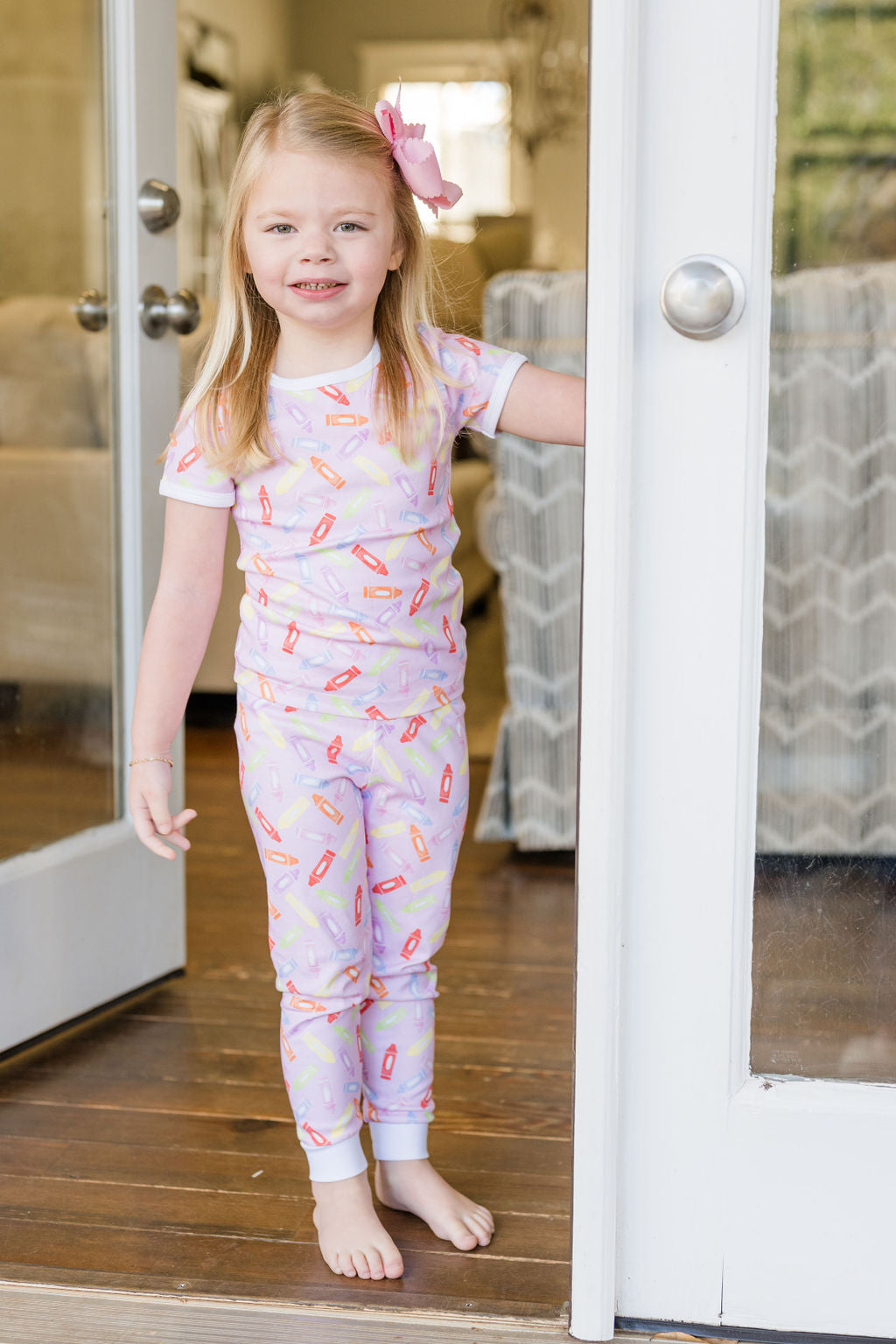 Crazy Crayons-Girl's PJ Pant Set