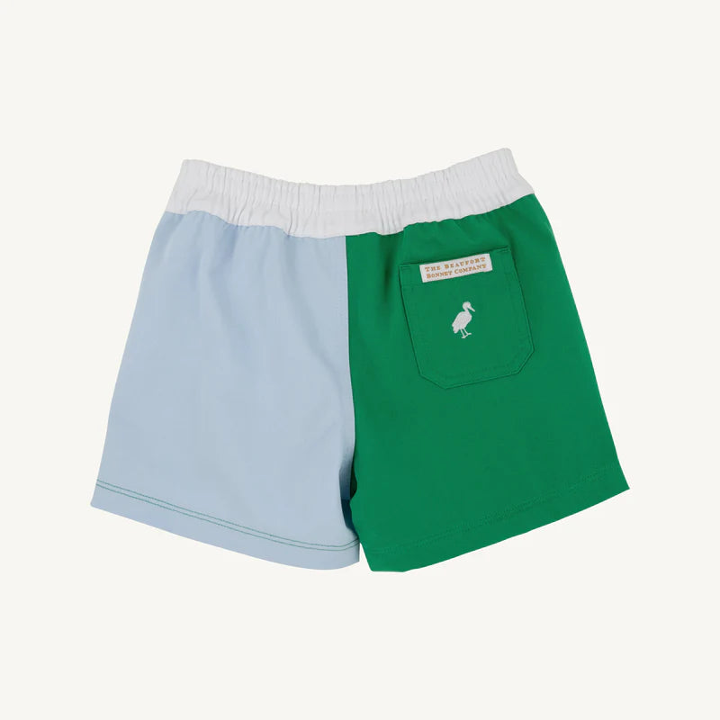 Colorblock Sheffield Shorts-Kiawah Kelly/Blue