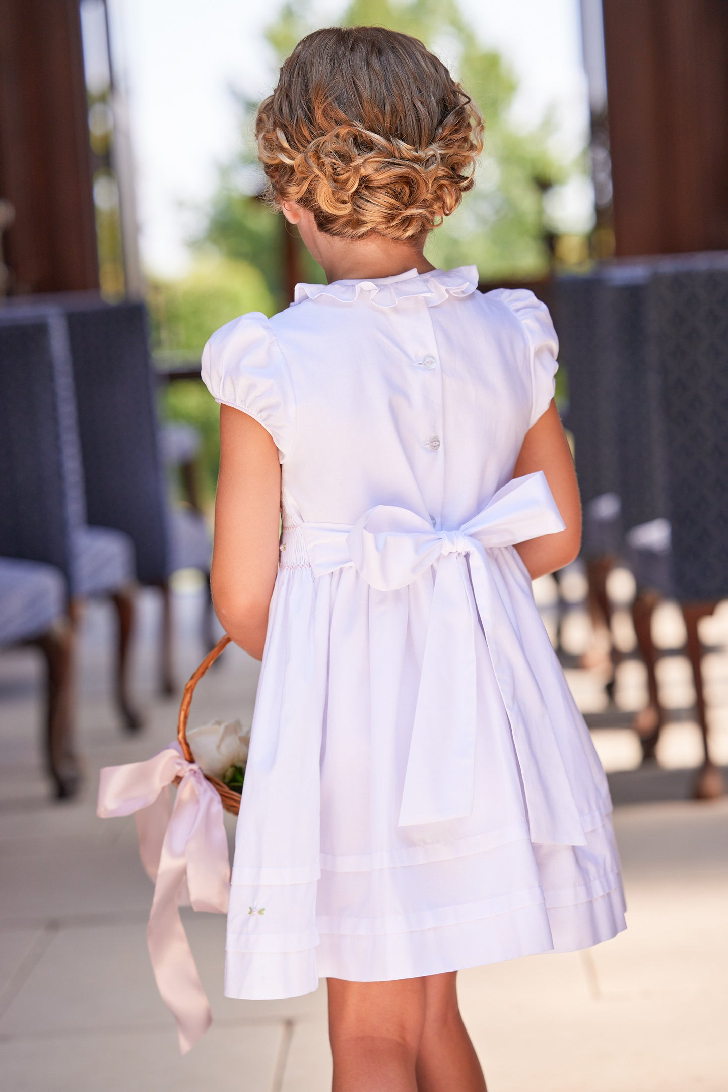 Smocked Claiborne Dress - Rosebuds
