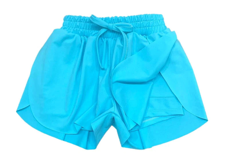 Butterfly Shorts-Bright Blue