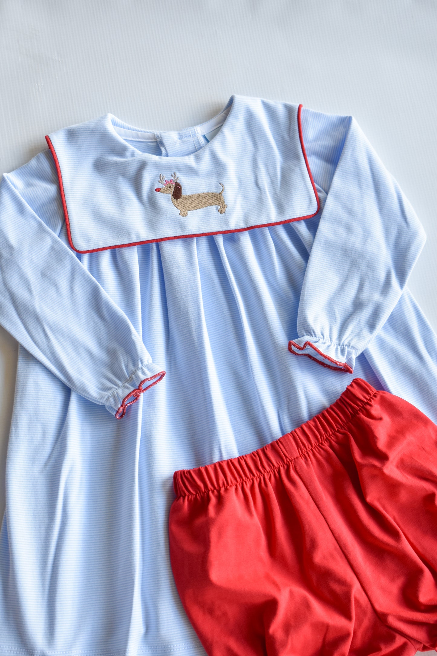 Ruthie Reindog Knit Bloomer Set
