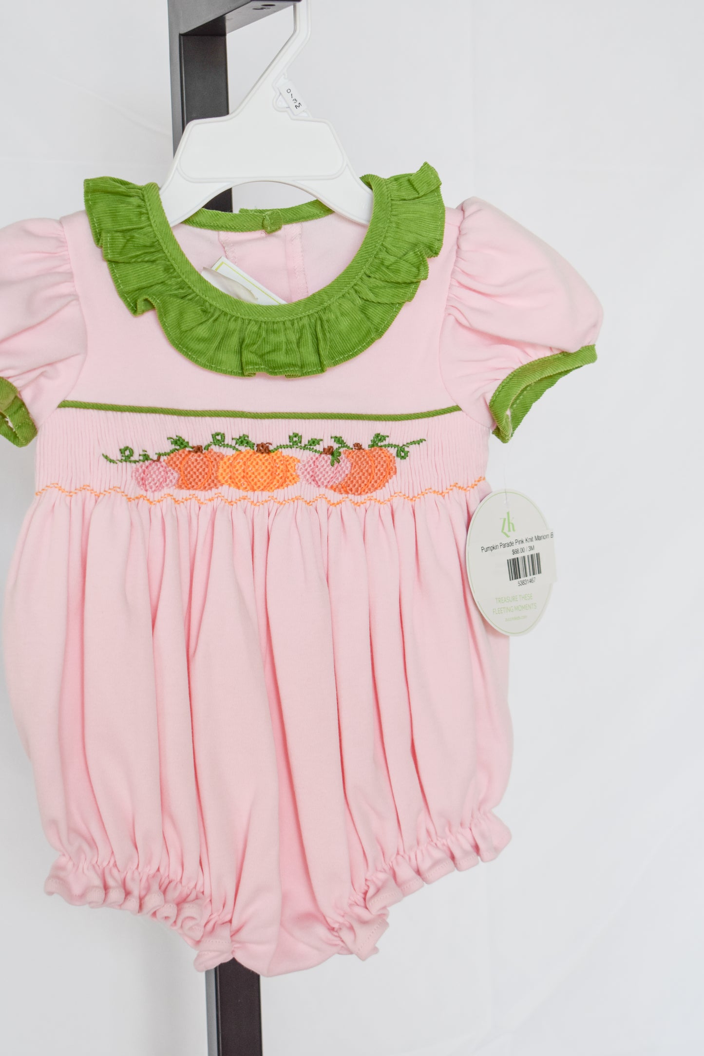 Pumpkin Parade Pink Knit Marion Bubble