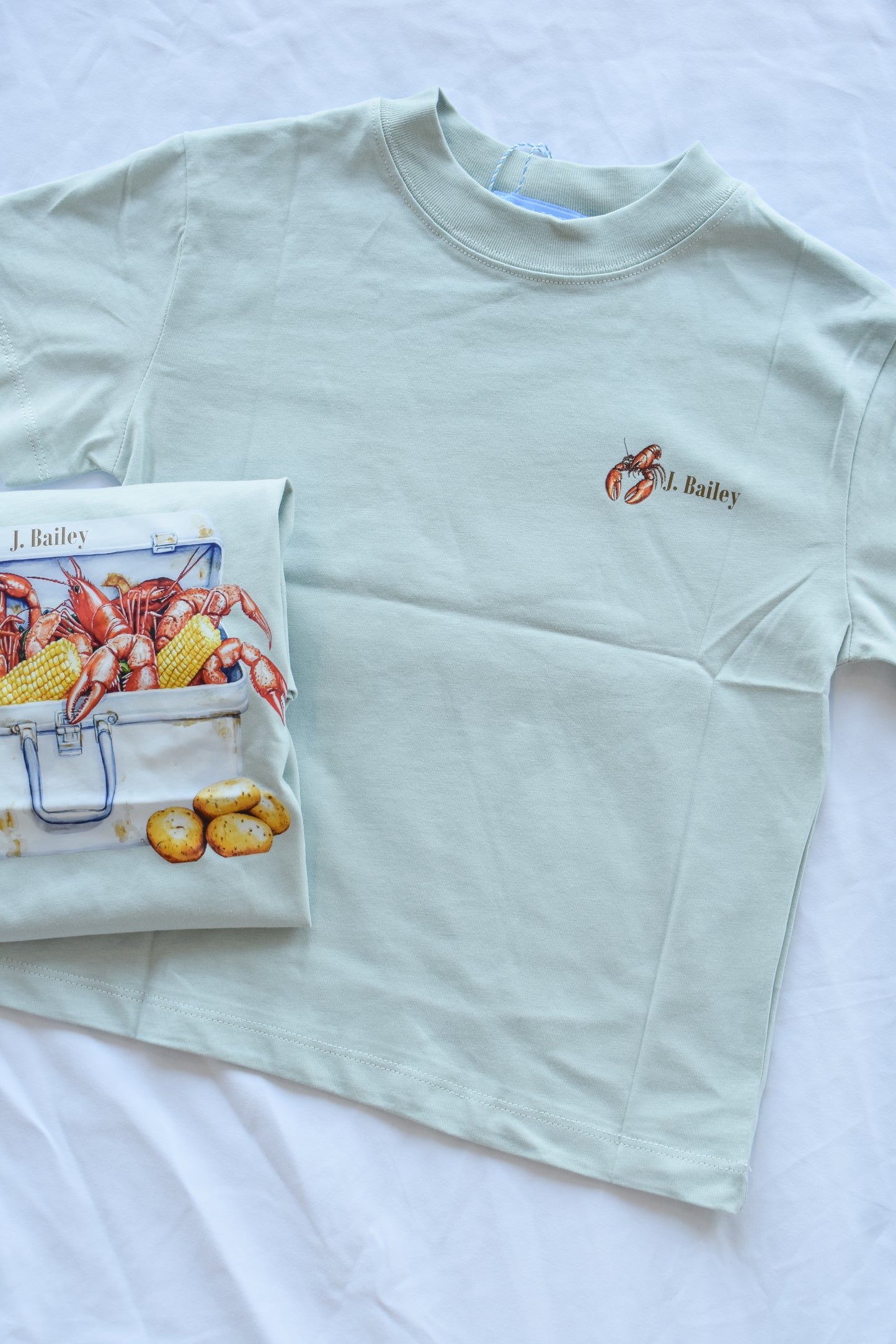 Short Sleeve Logo Tee-Boil on Pistachio