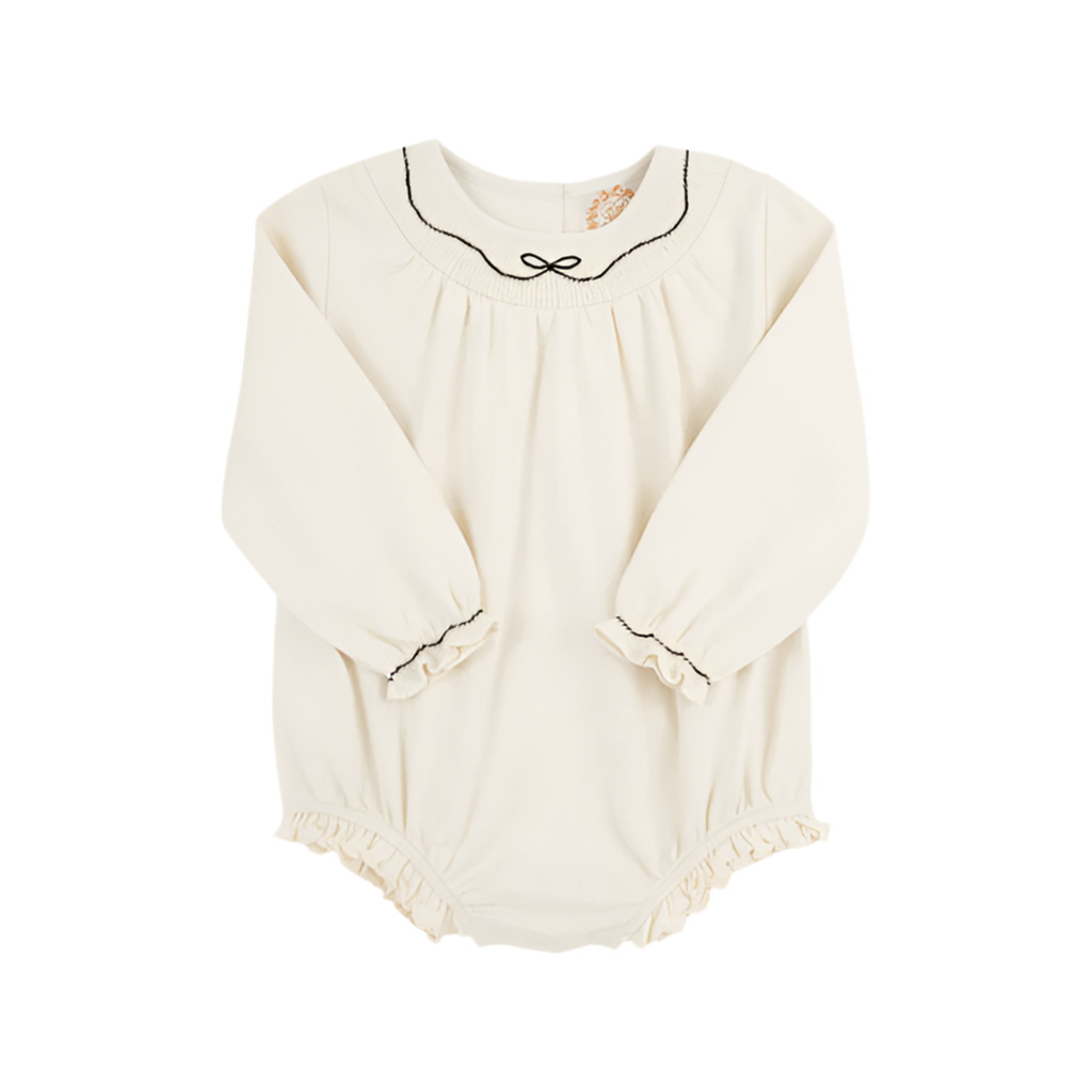 Long Sleeve Bridget Bow Bubble-Palmetto Pearl