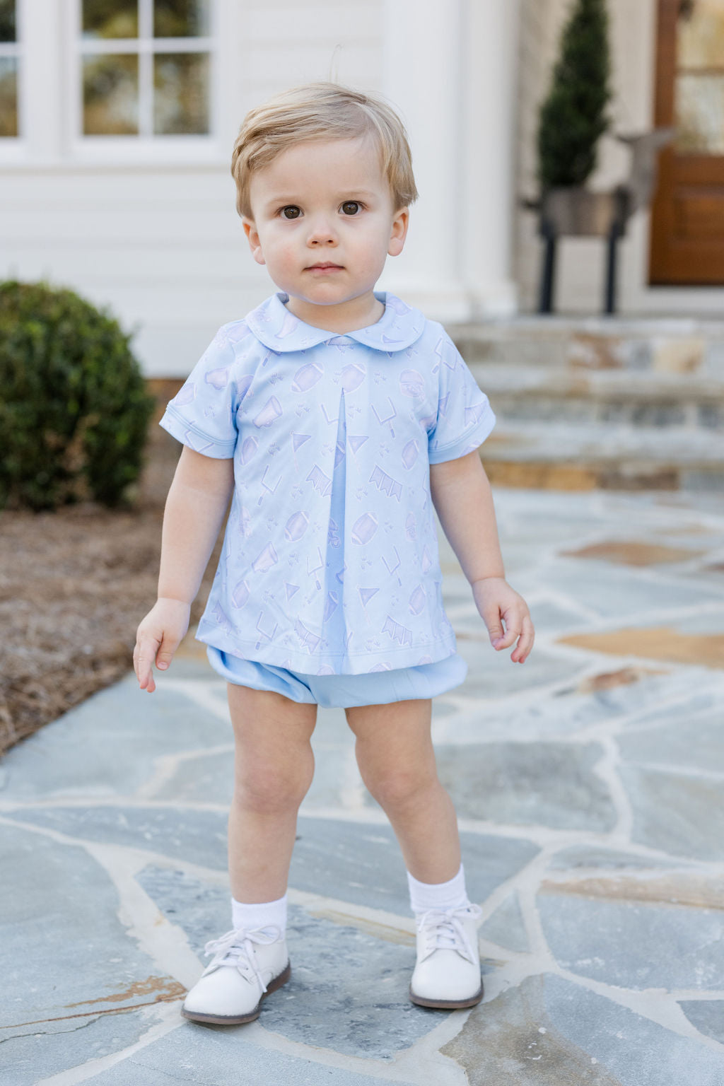 Gameday Giggles-Roy Knit Diaper Set