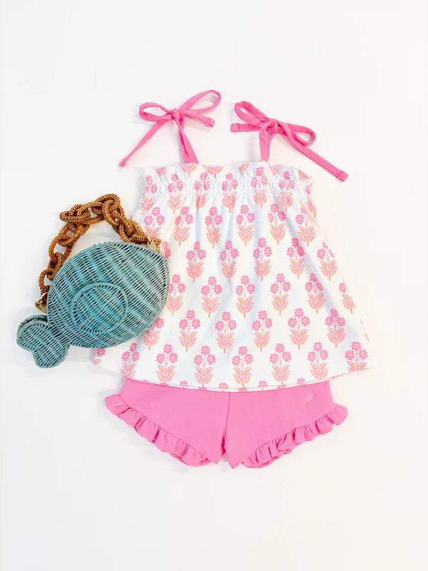 Lainey's Little Top-Bridgetown Harbour Hand Block