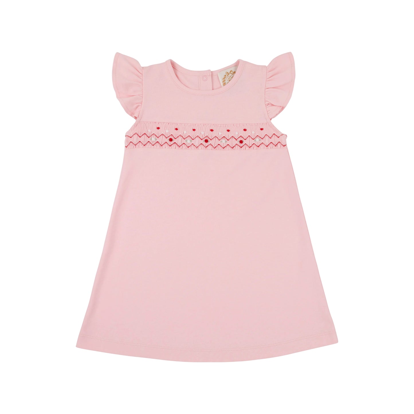 Angel Sleeve Biltmore Dress-Sandpearl Pink