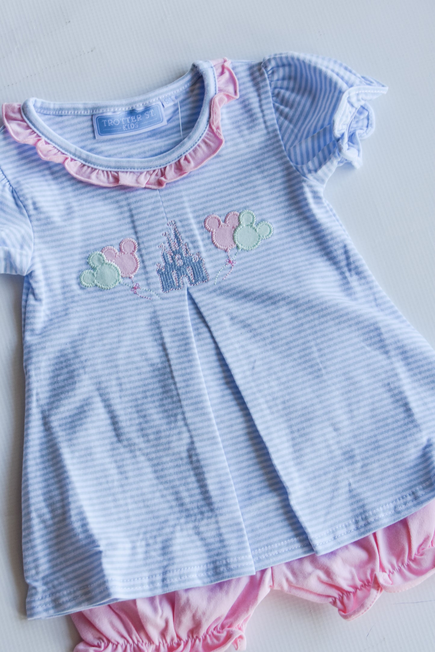 Magically Ever After Ruffle Trim Knit Bloomer Set