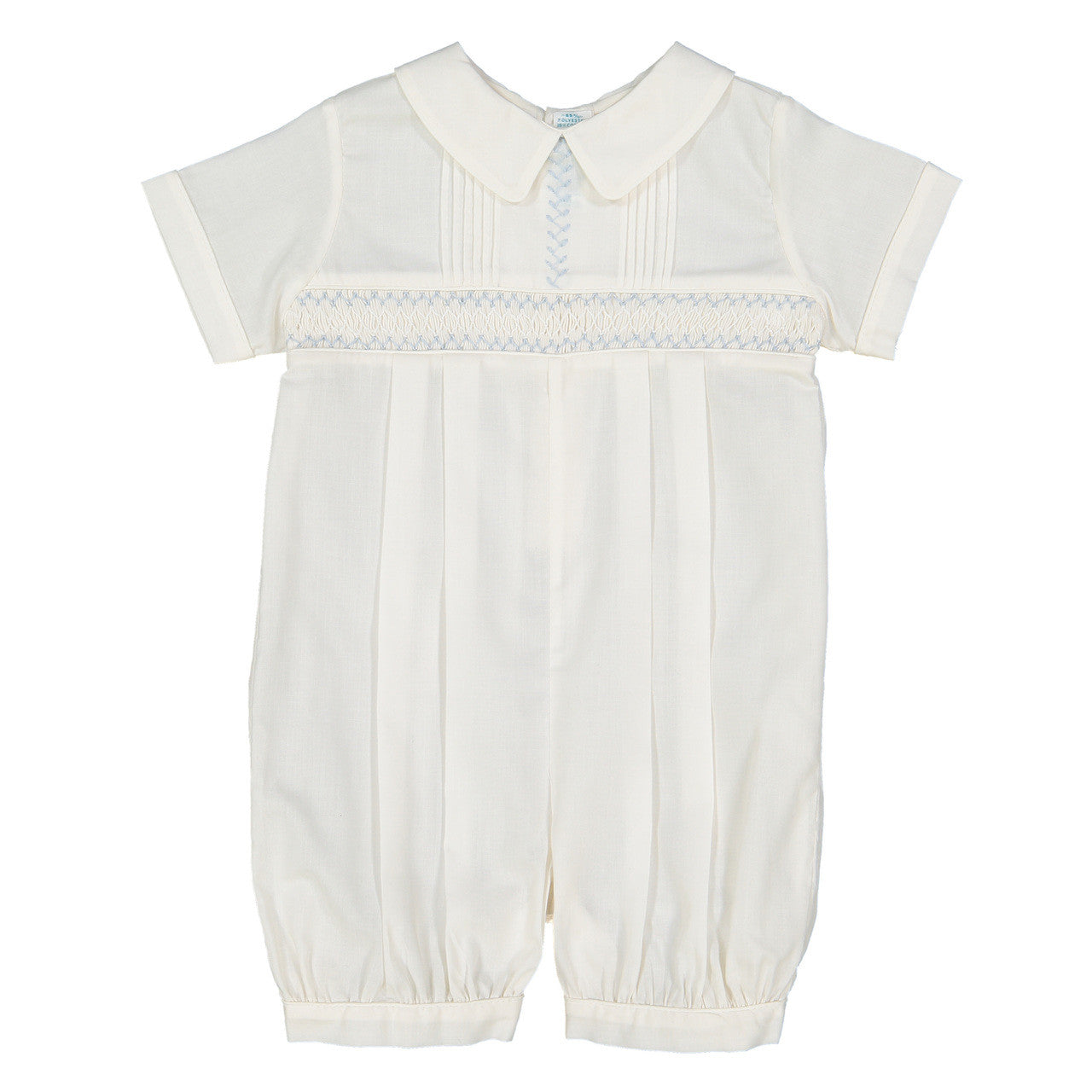 Vintage Smocked Boy Blues Romper