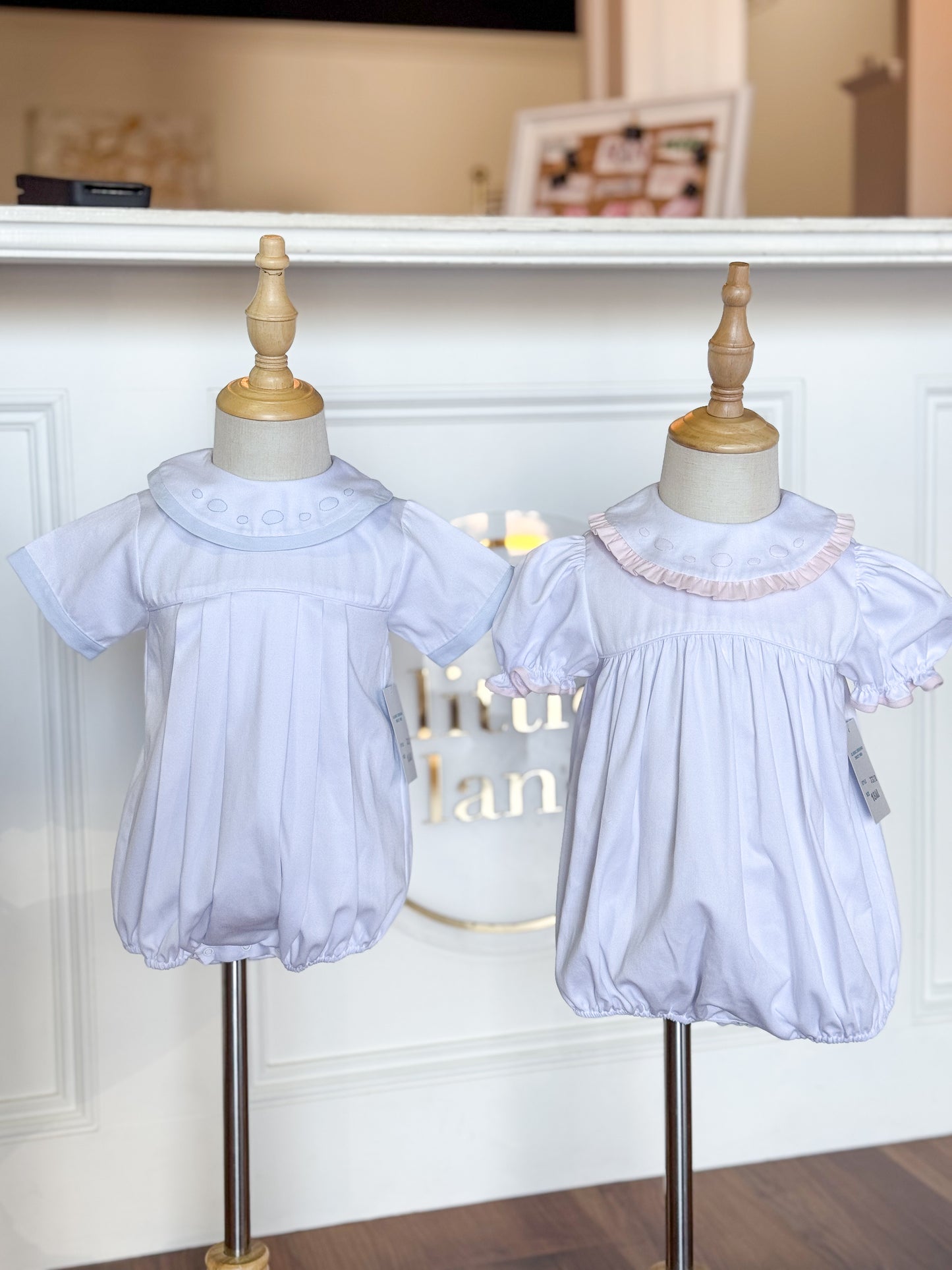 Blue Pebble Pleated Bubble