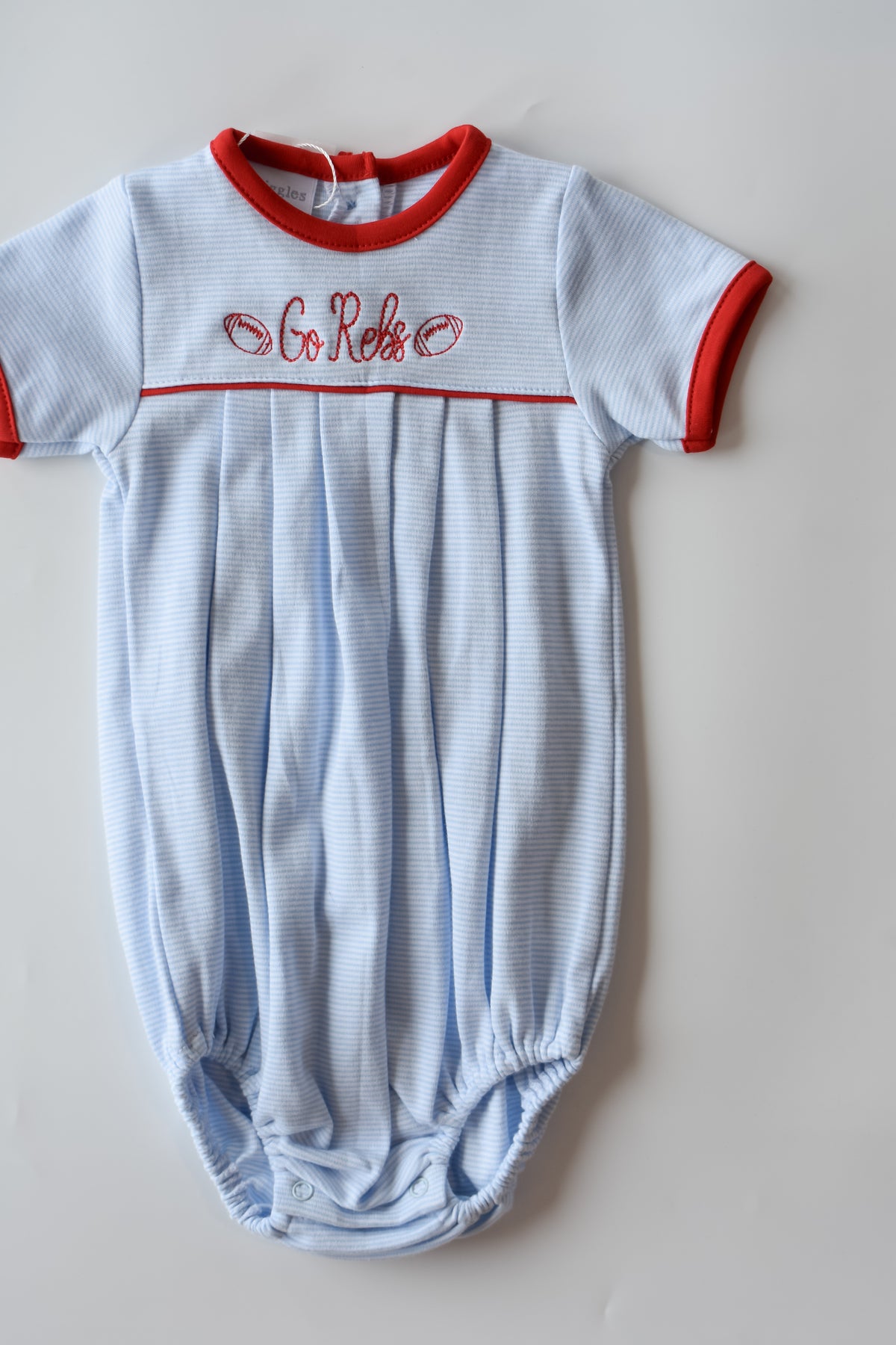 Go Rebs Football Embroidered Bubble