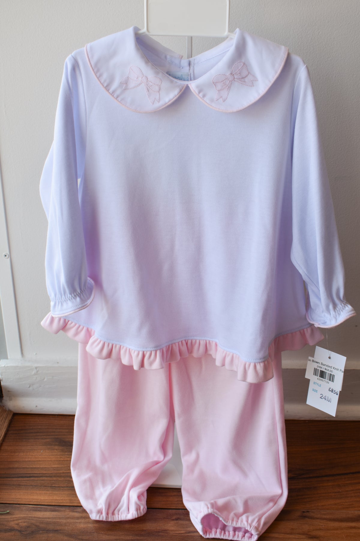 Pretty in Bows Banded Knit Pant Set