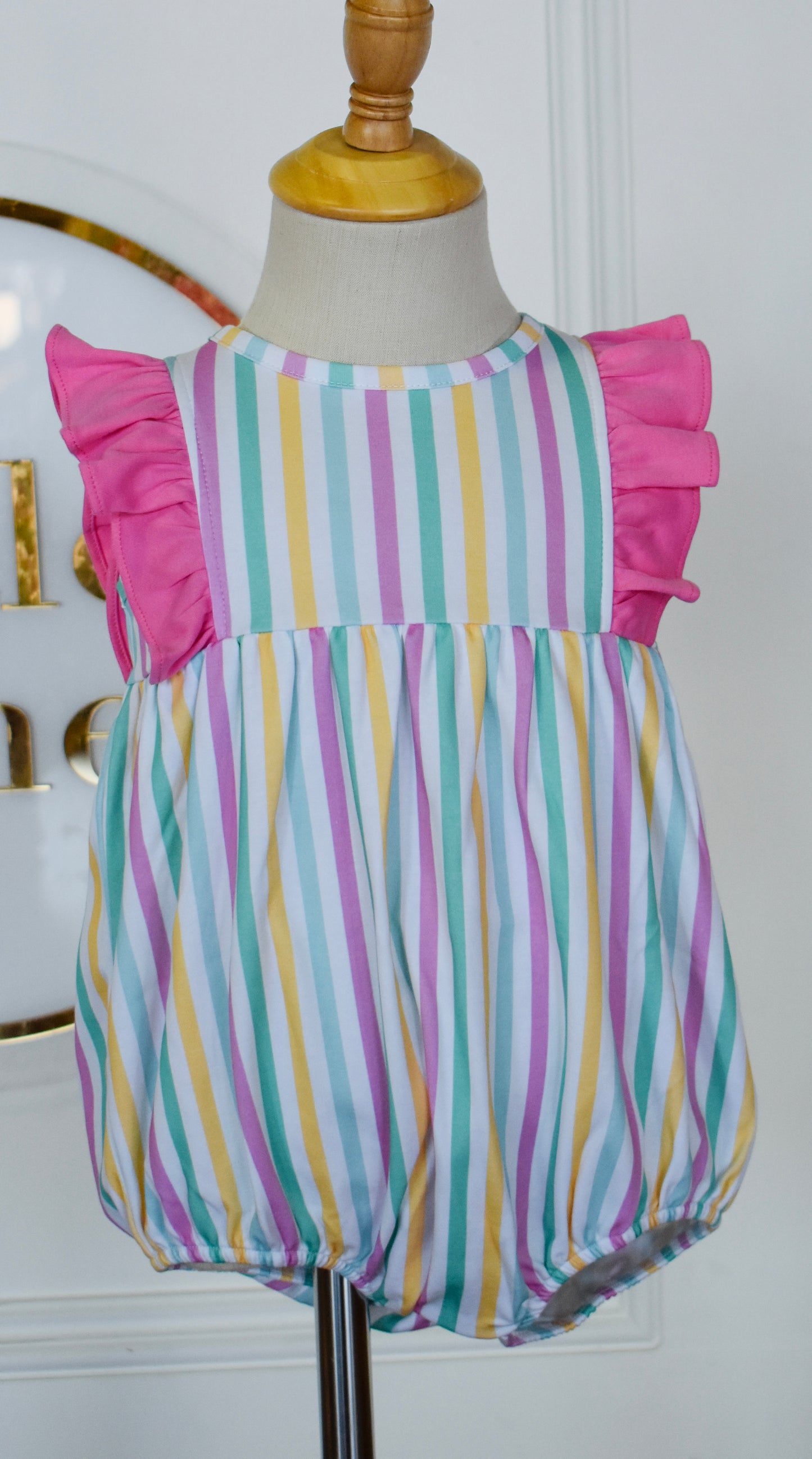 A Striped Summer-Liza Ruffled Bubble