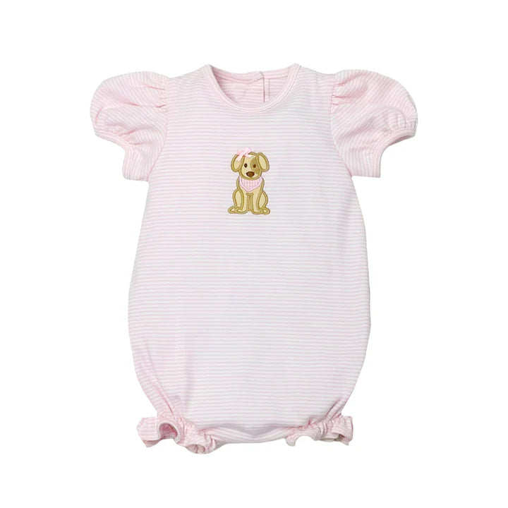 Labrador Pam's Bubble, Pink Bitty Stripe Knit