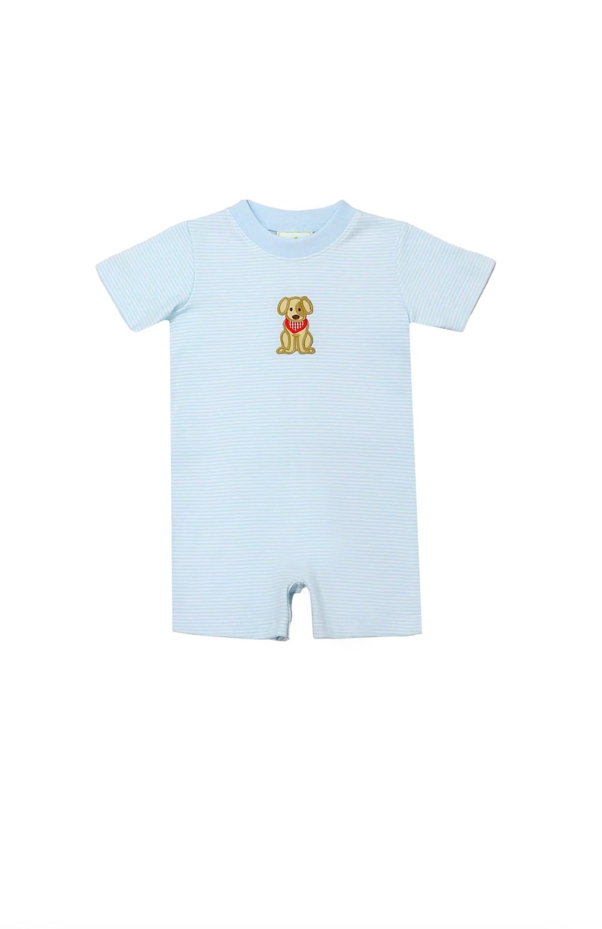 Labrador Straight Bubble,Light Blue Bitty Stripe Knit