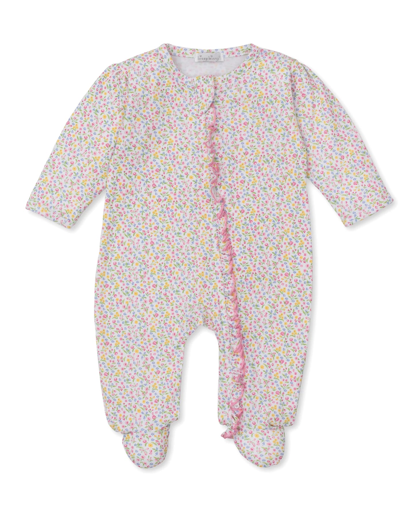 Garden Blossom Ruffled Footie