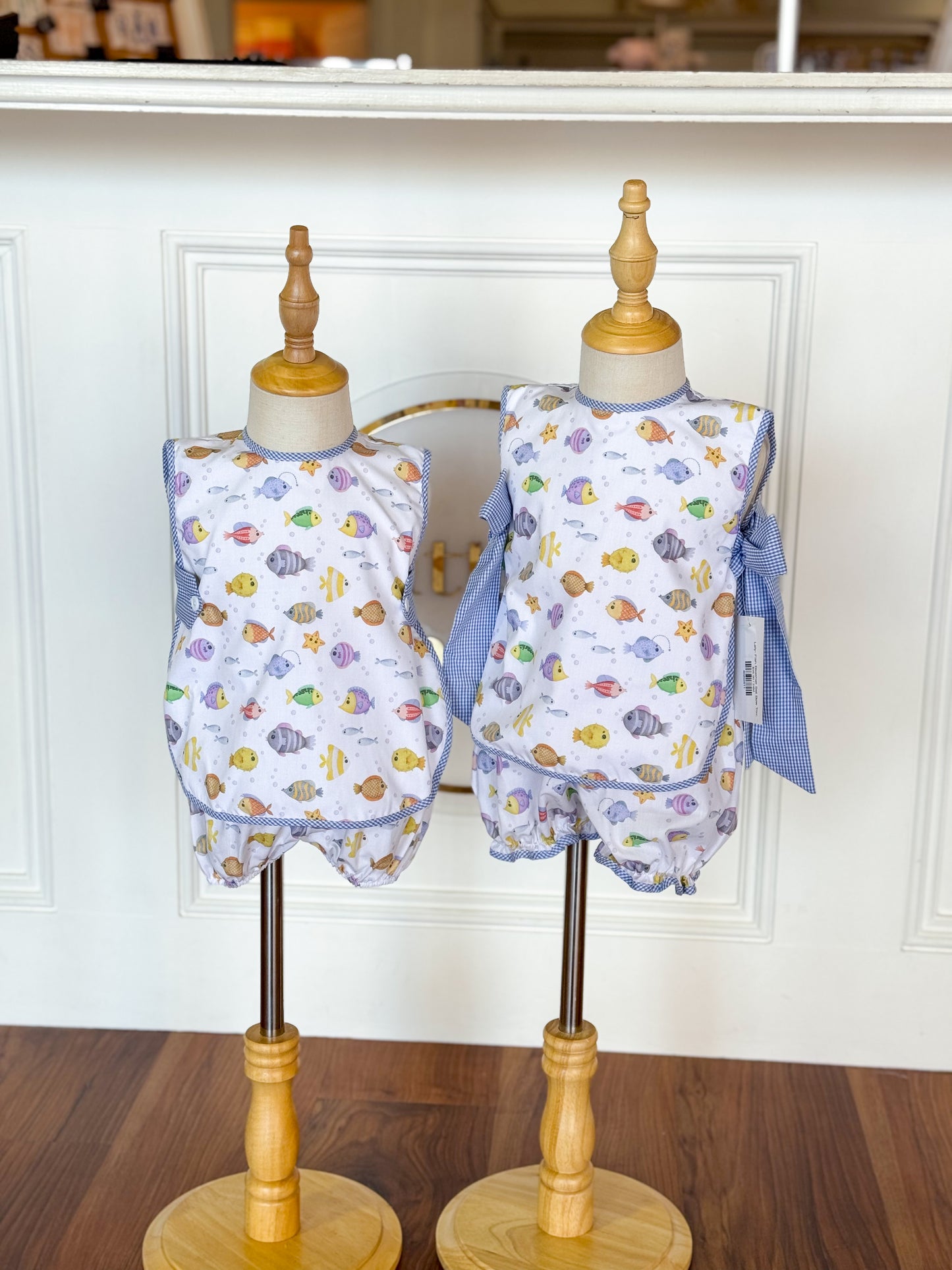 Cameron-Fish Bib Bloomer Set