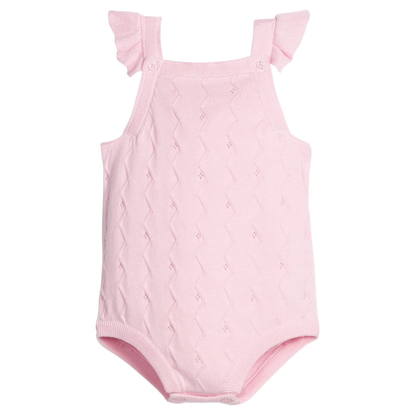 Pink Pointelle Knit Bubble