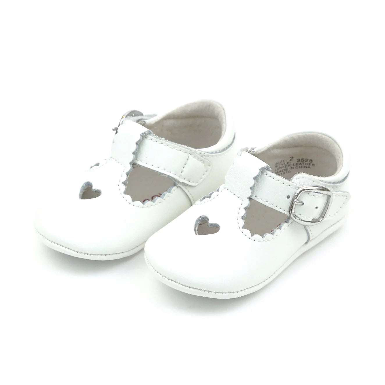 Rosalie Heart Newborn Mary Jane-White