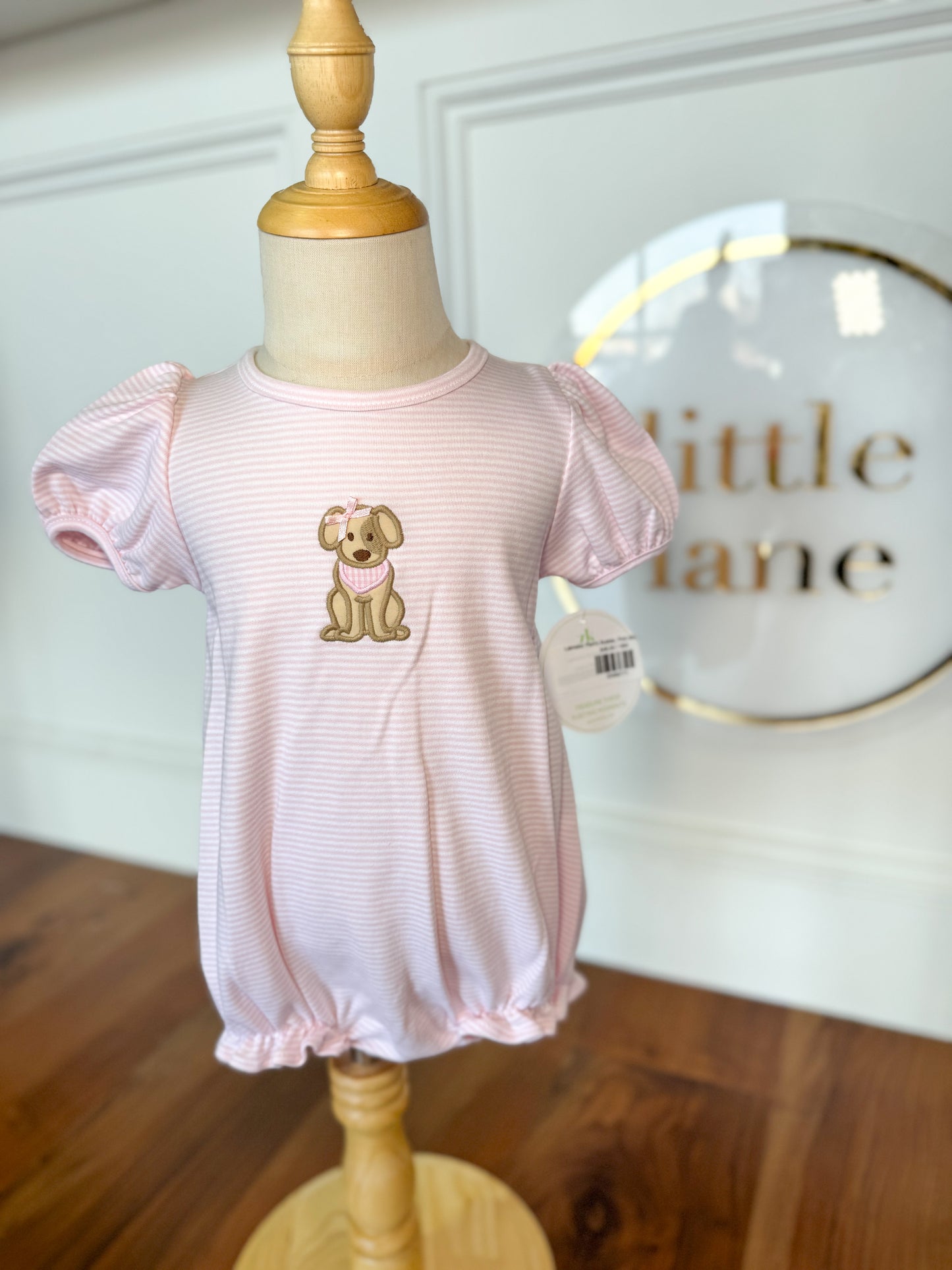 Labrador Pam's Bubble, Pink Bitty Stripe Knit