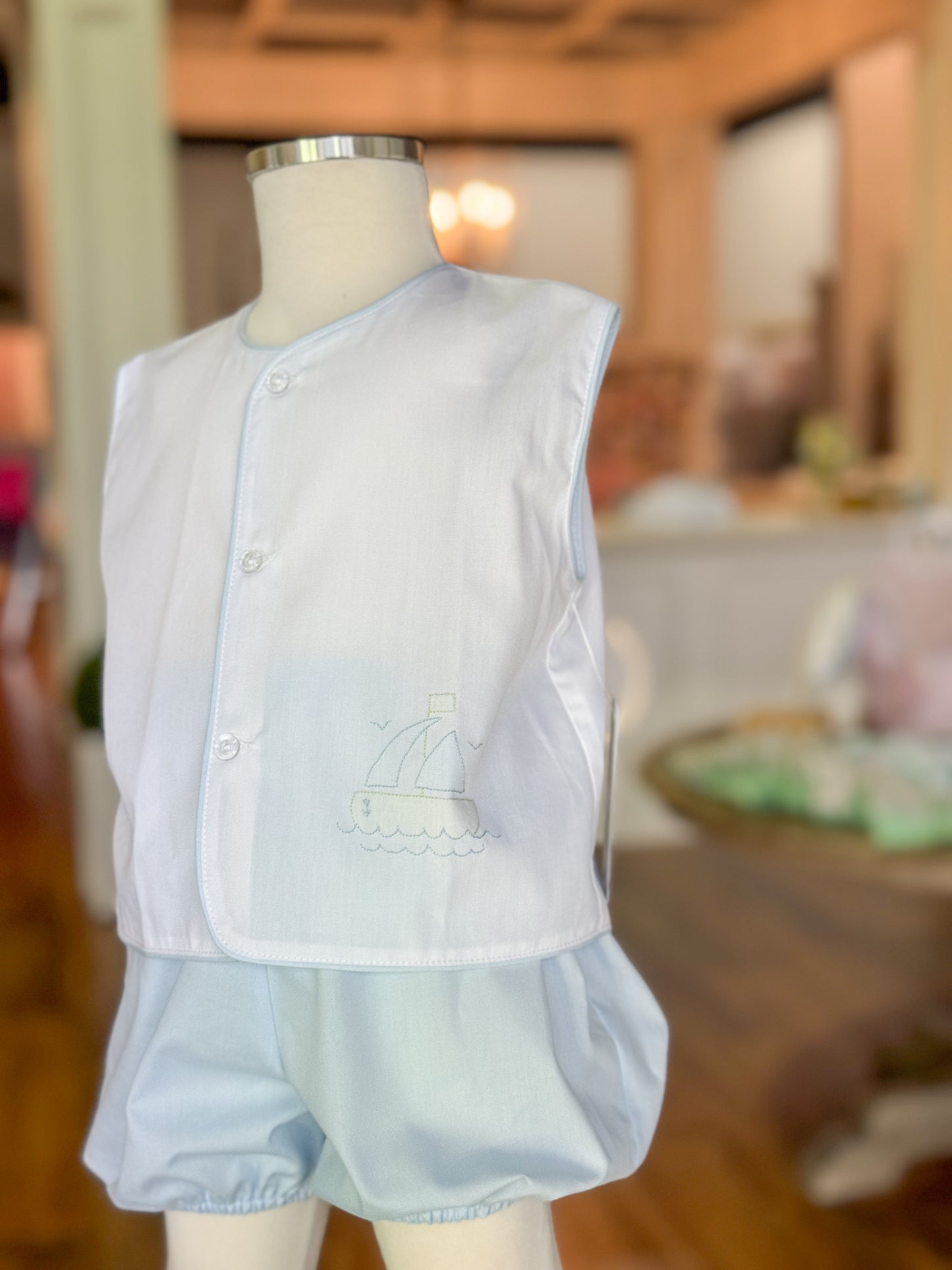 Setting Sail Baby Boy Bloomer Set