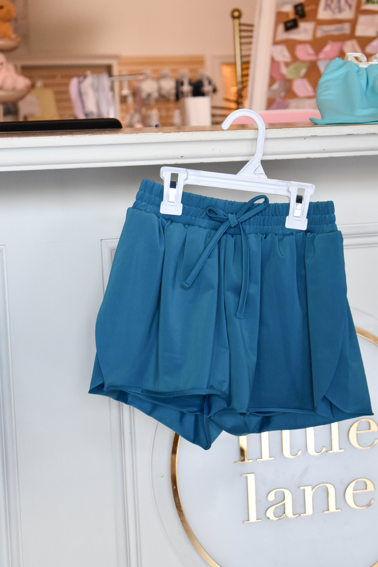 Butterfly Shorts-Turquoise