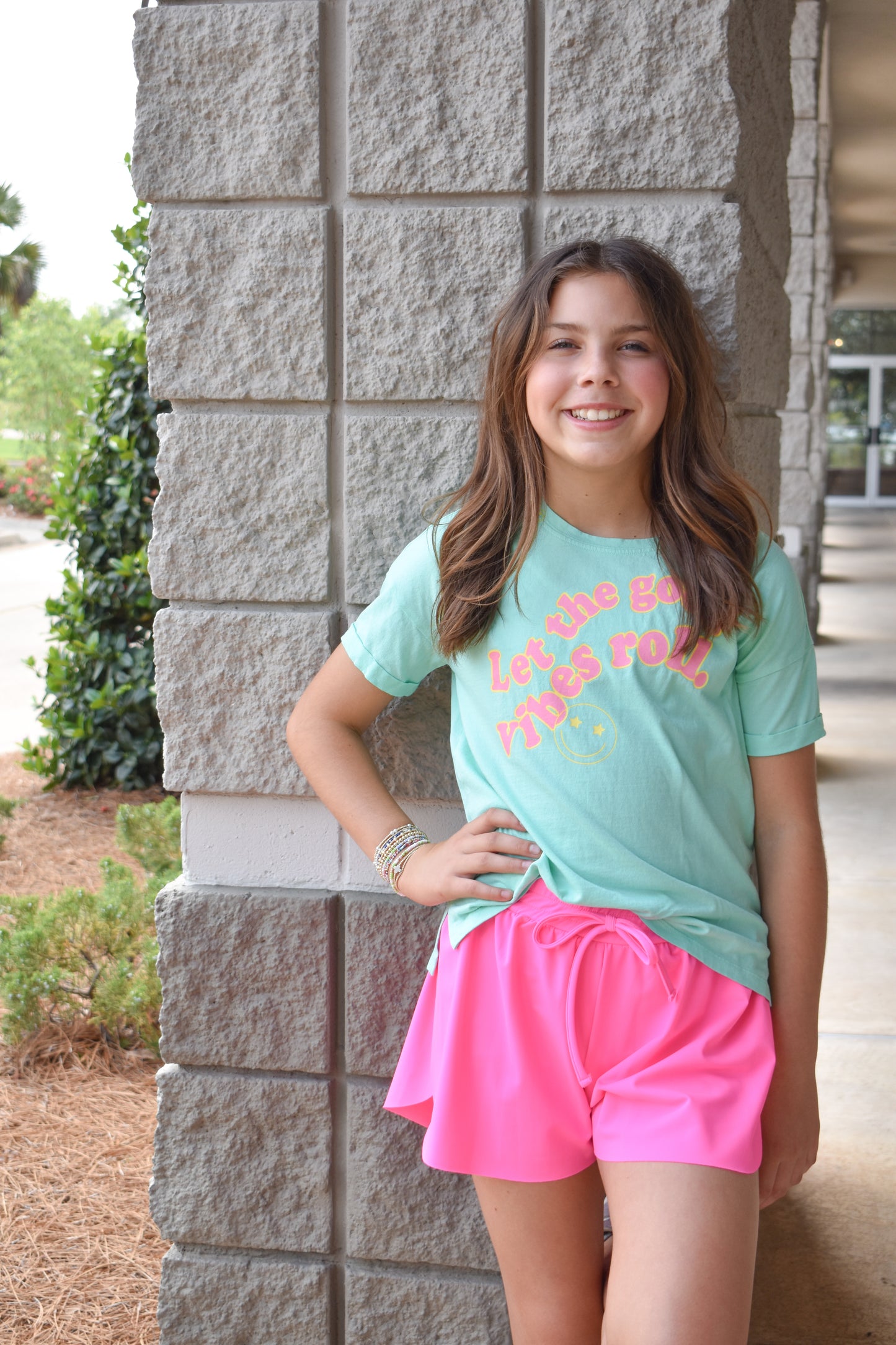 Butterfly Shorts-Bright Pink
