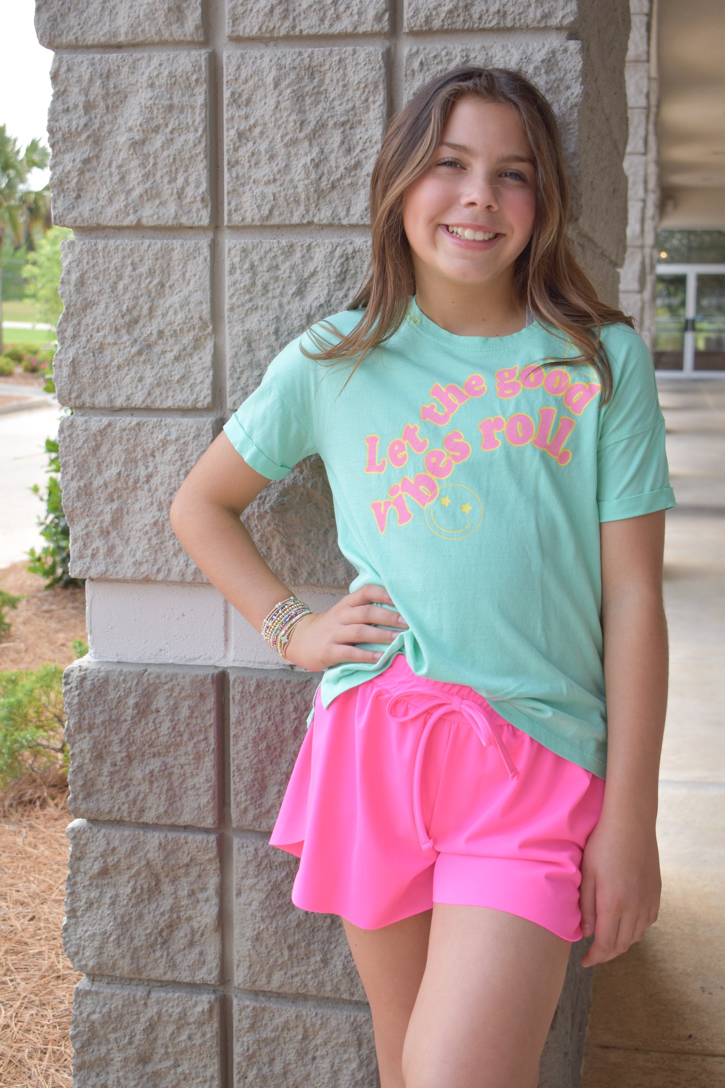 Butterfly Shorts-Bright Pink