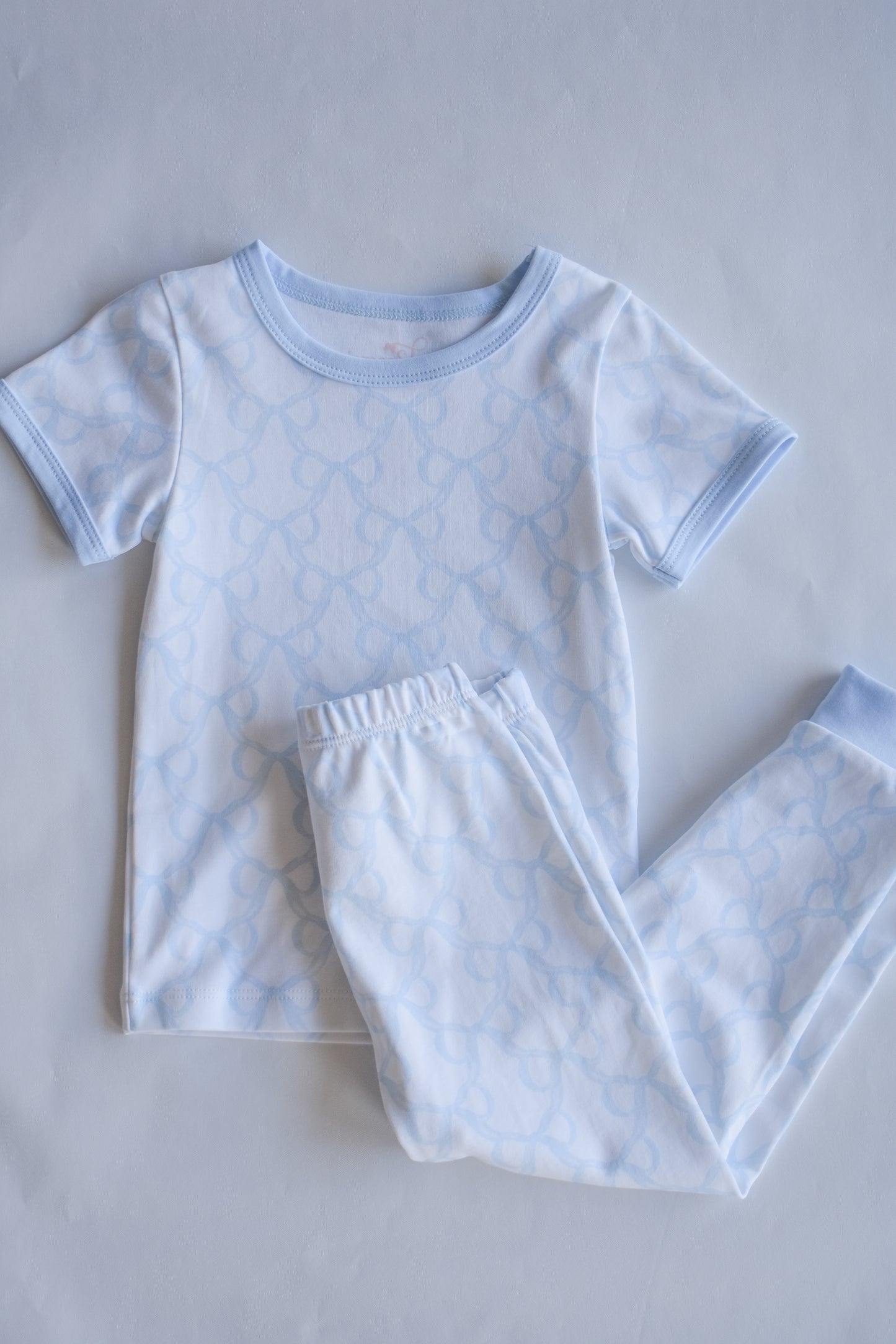 Two Piece Short Jammies - Put a Bow On It Knit Lounge