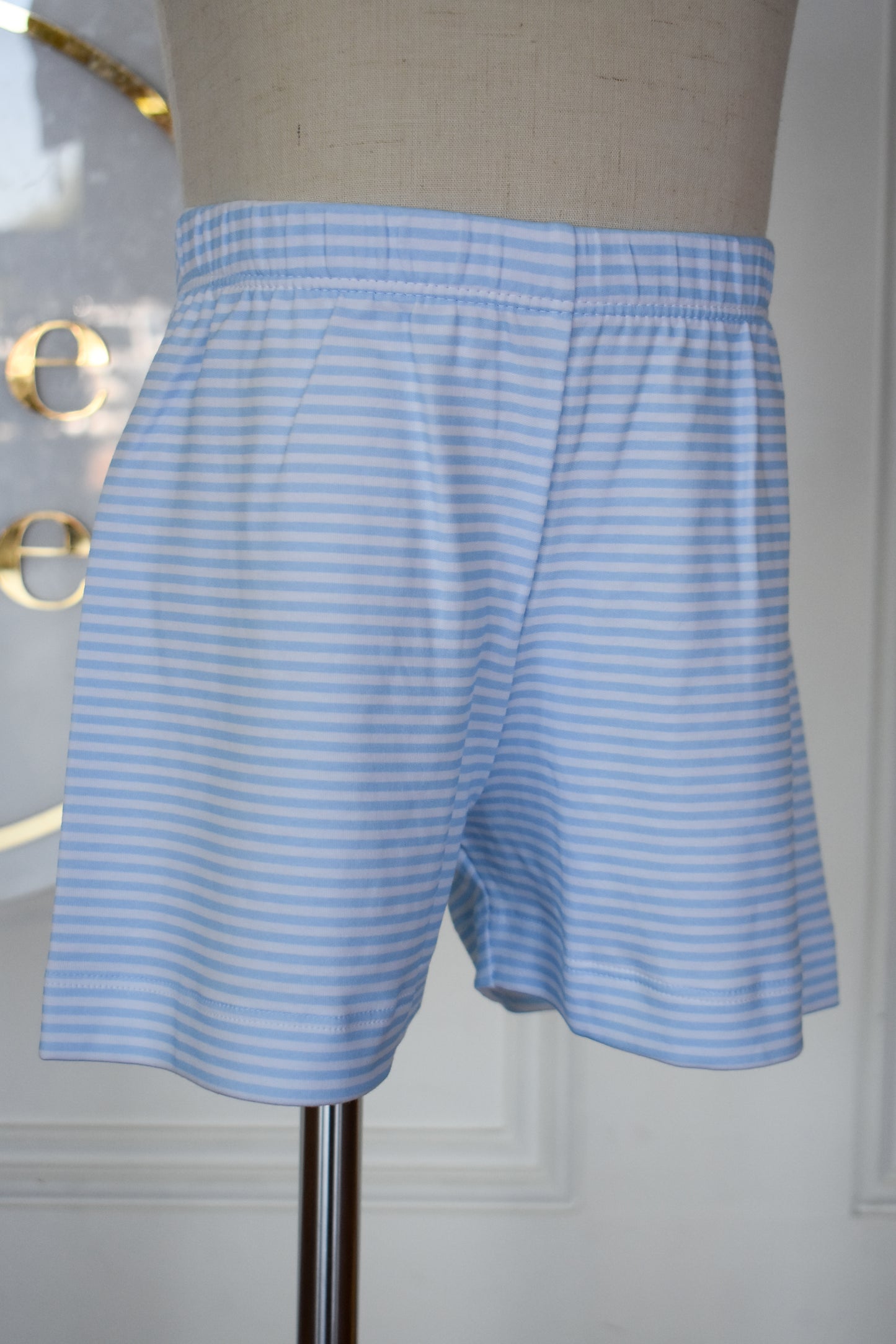 Blue Striped Conrad Shorts