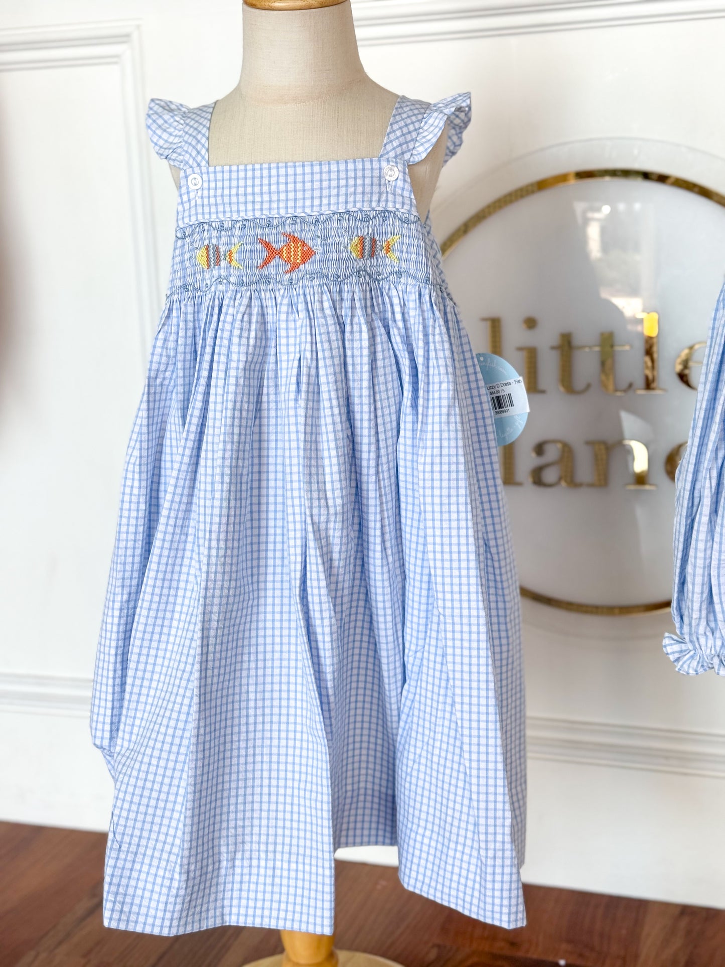 Smocked Lizzy D Dress - Fish