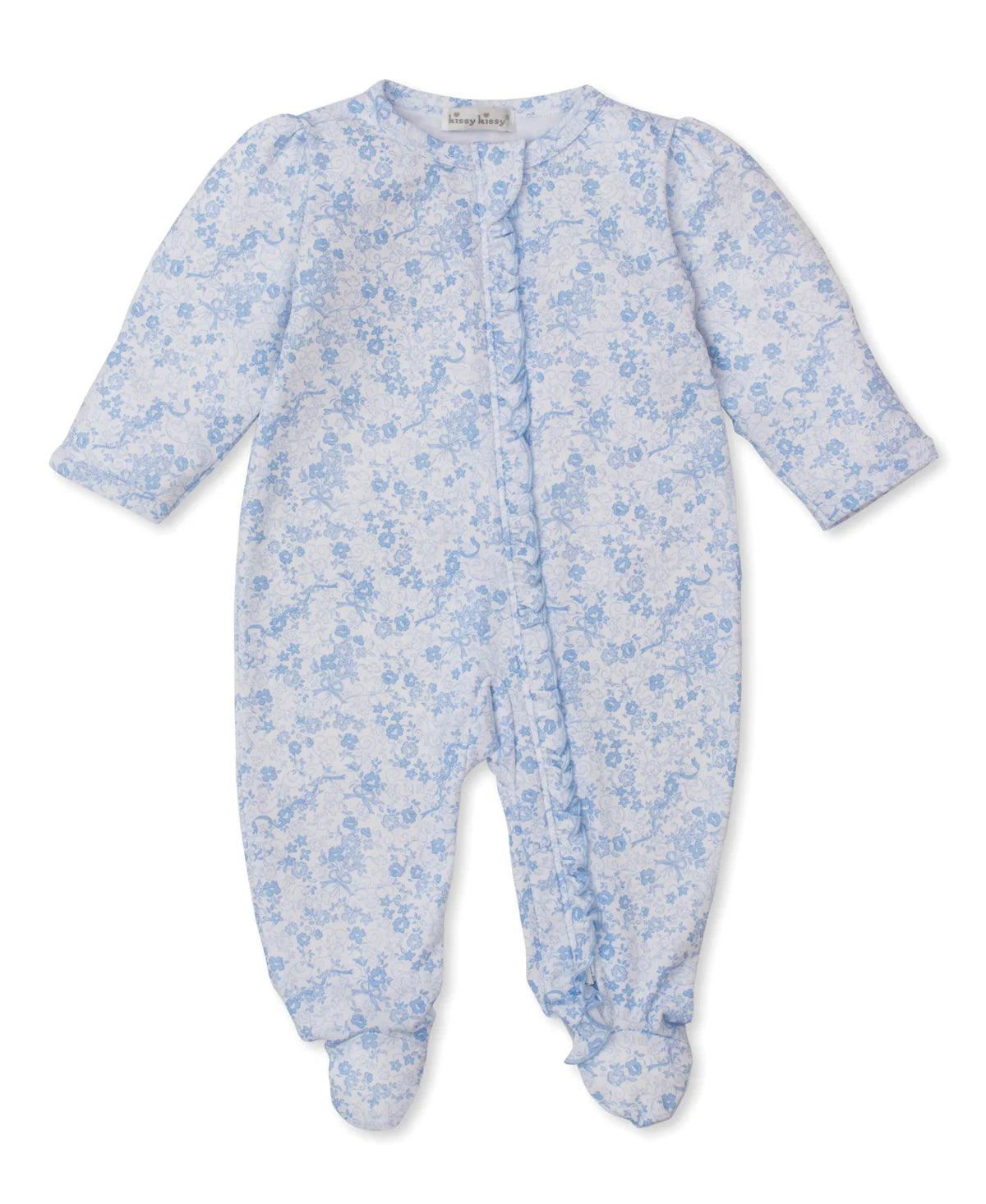 Bluebell Blooms Zipper Footie